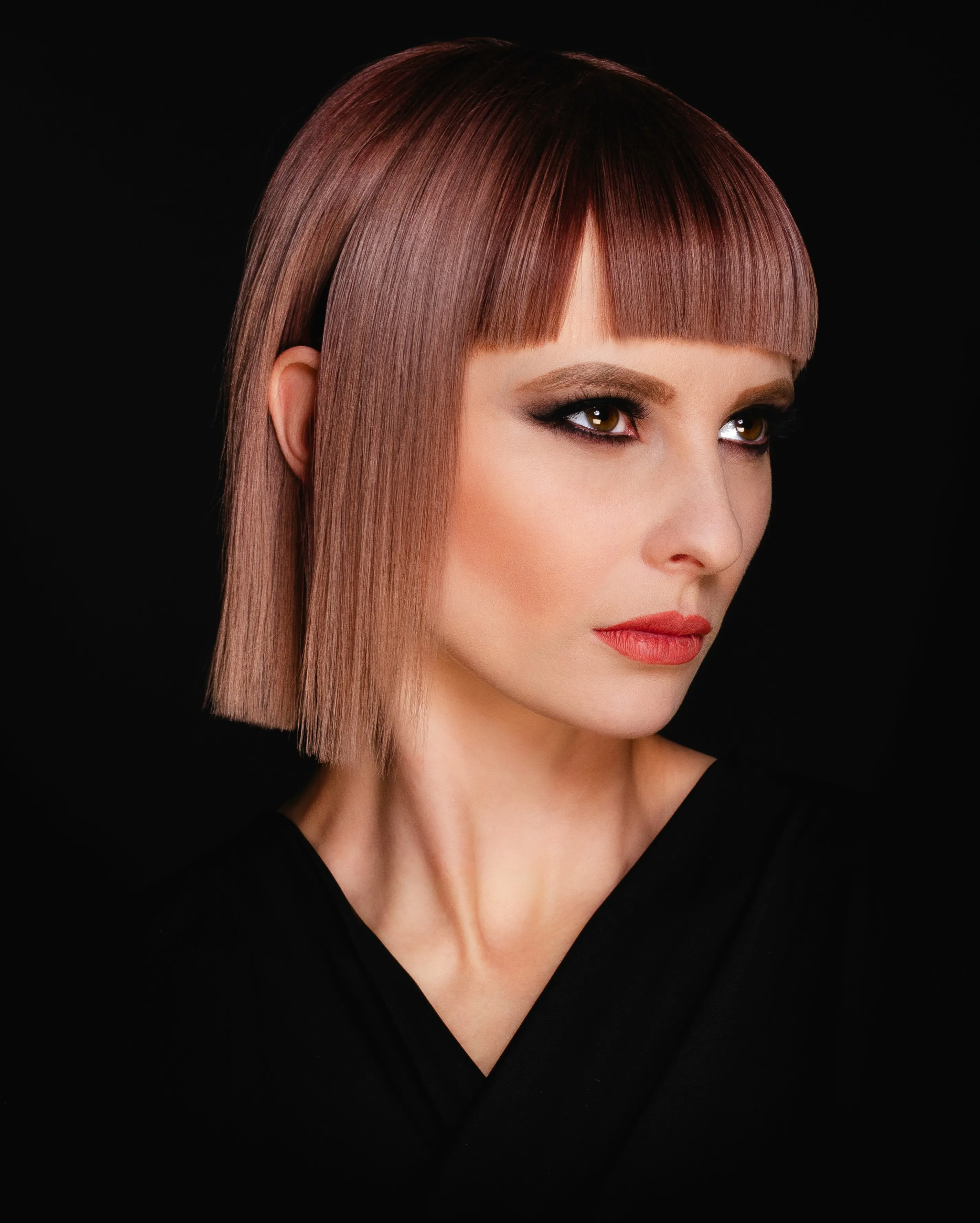 Polished Length hairstyle