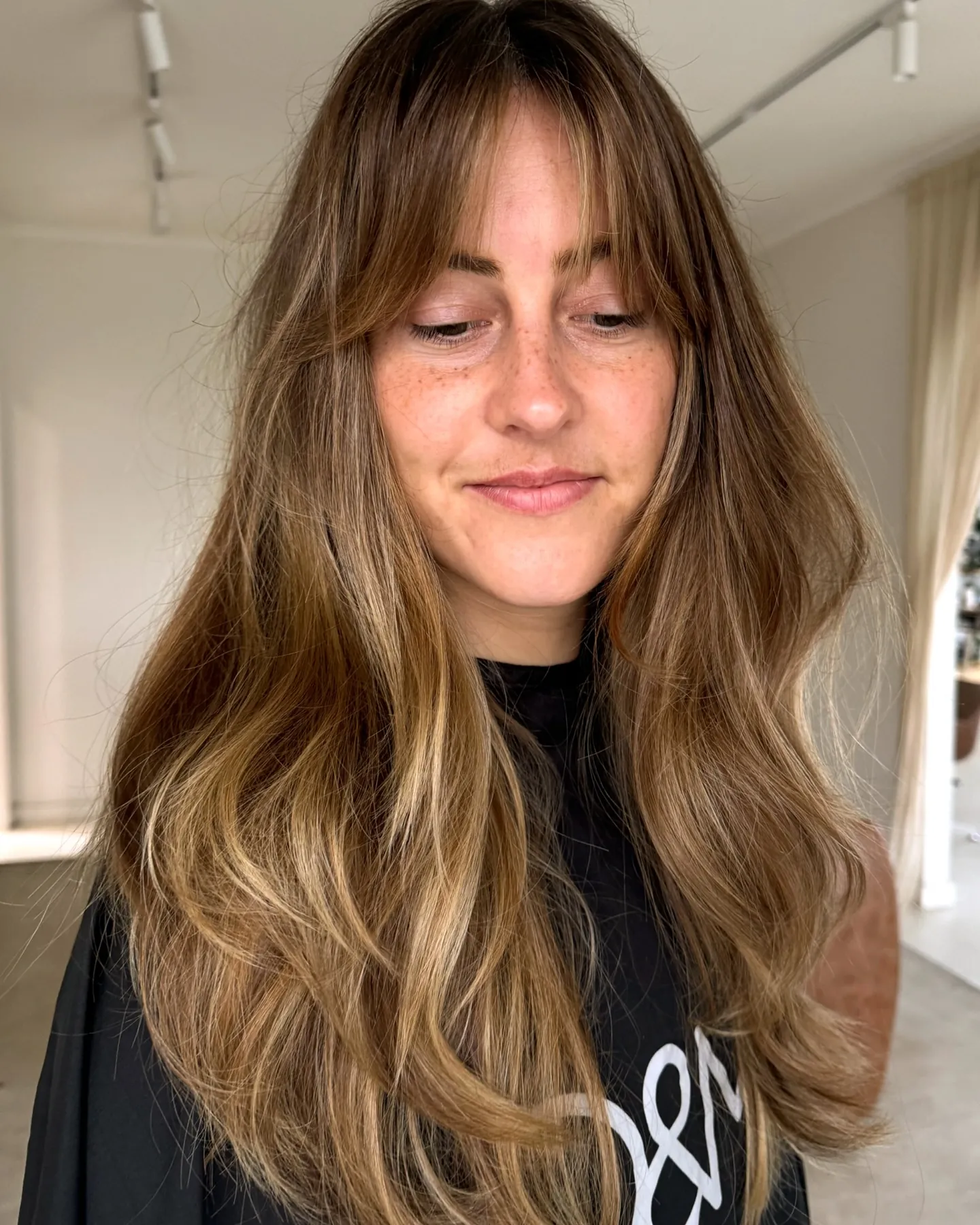 Long Face-Framing Highlights