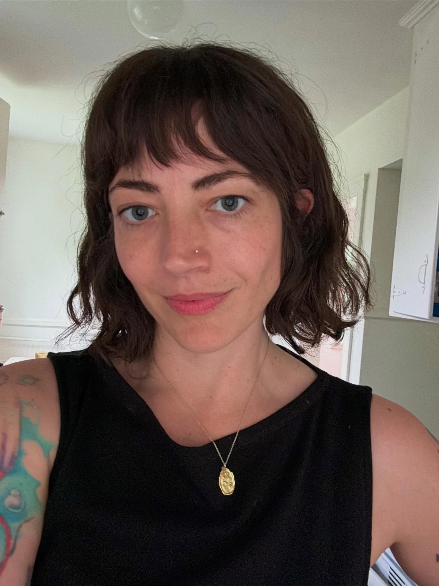 Wavy Bob With Bangs