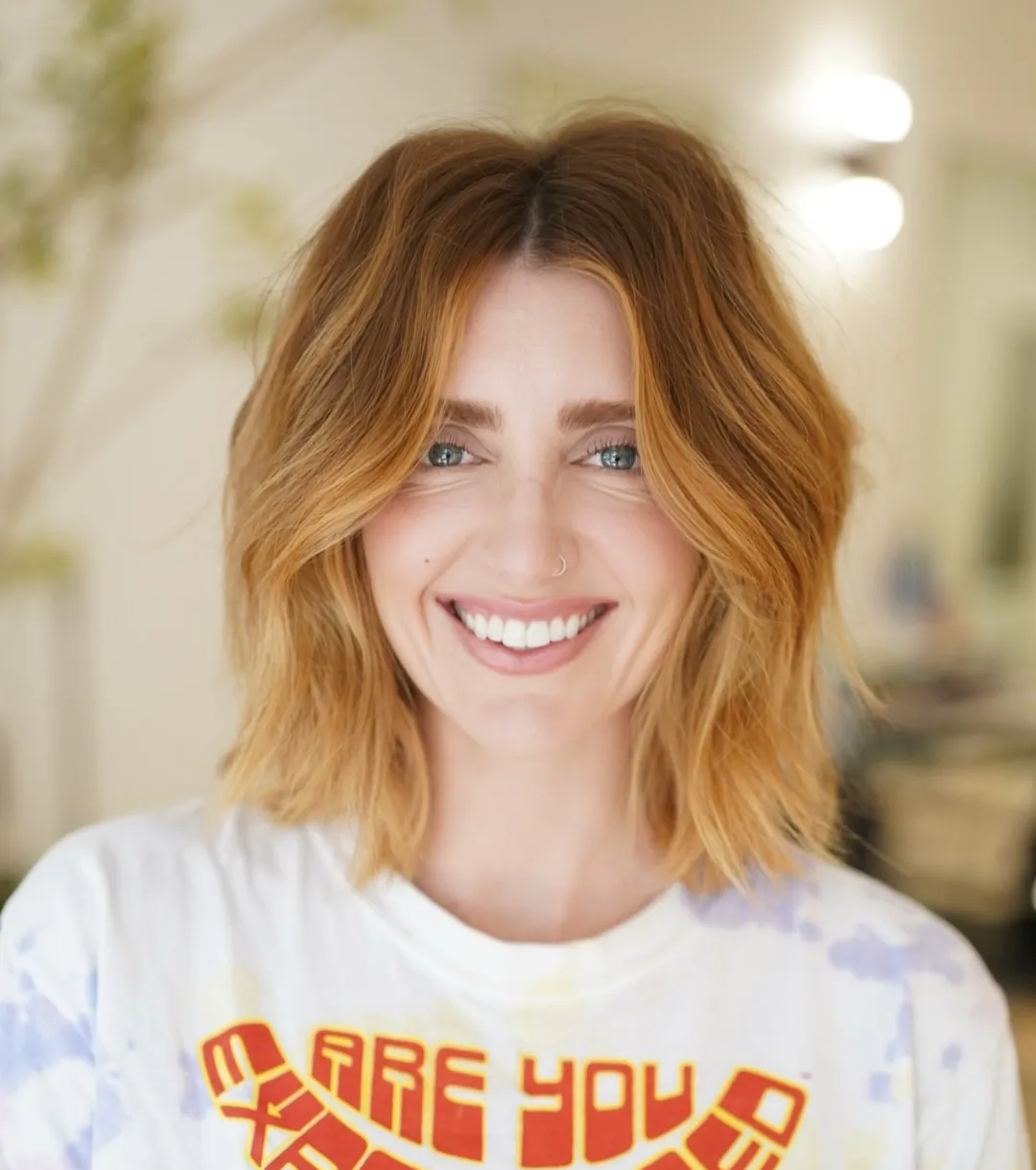 Blonde Center Lob