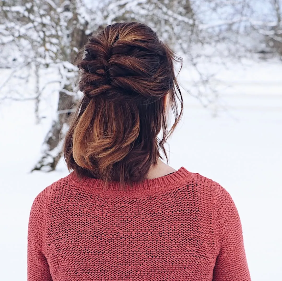 Half-Up Bob Bun