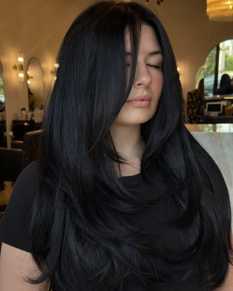 Inky Black Hair Color: 18 Stunning Ideas