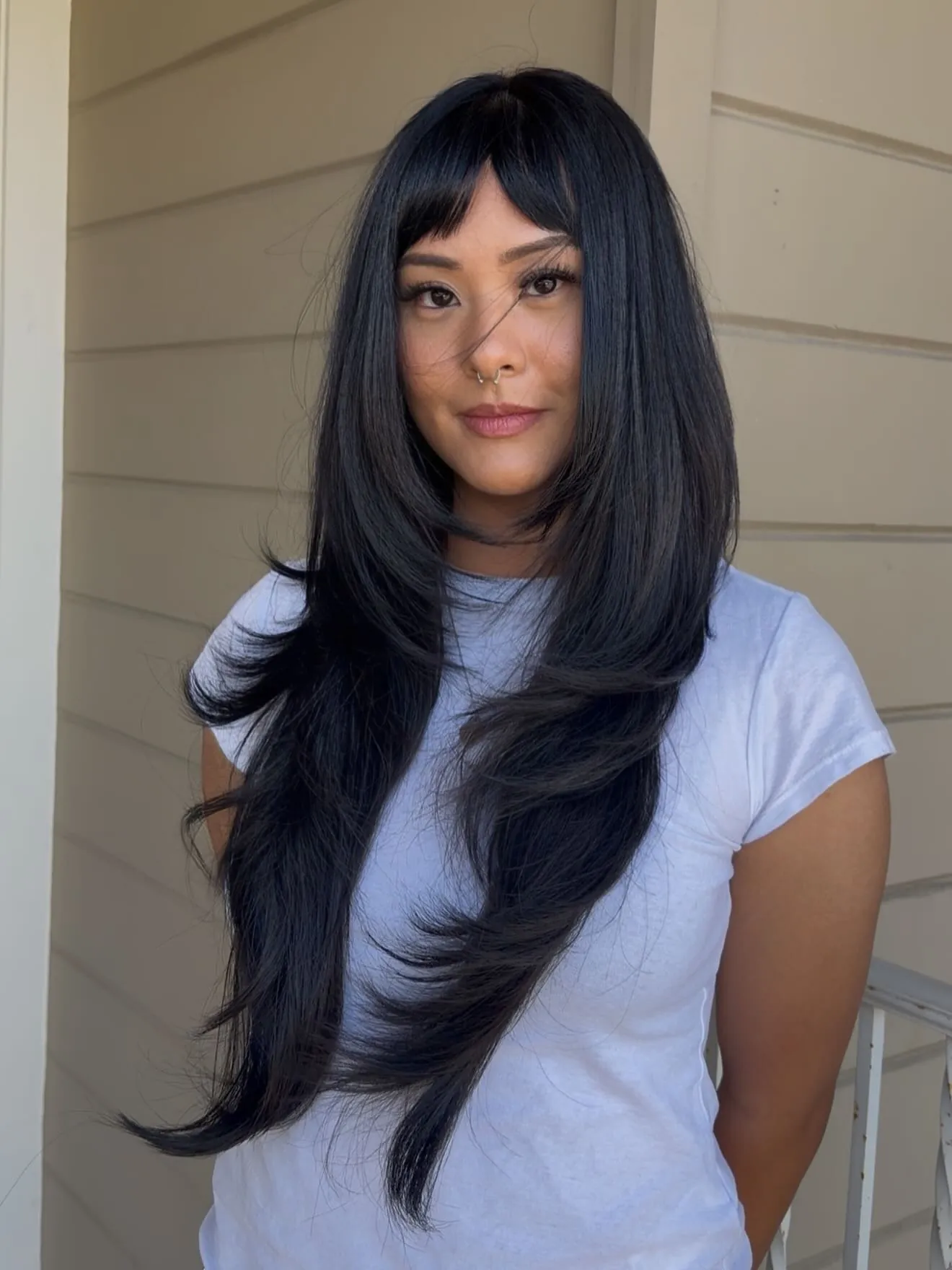 extra-long internal layers haircut