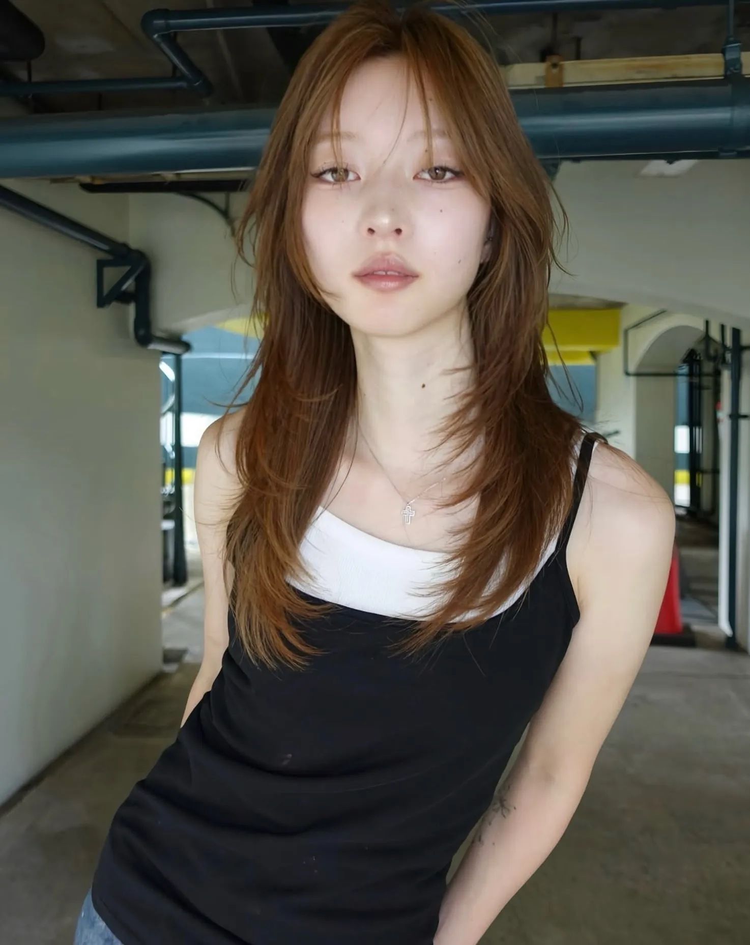long face layers haircut