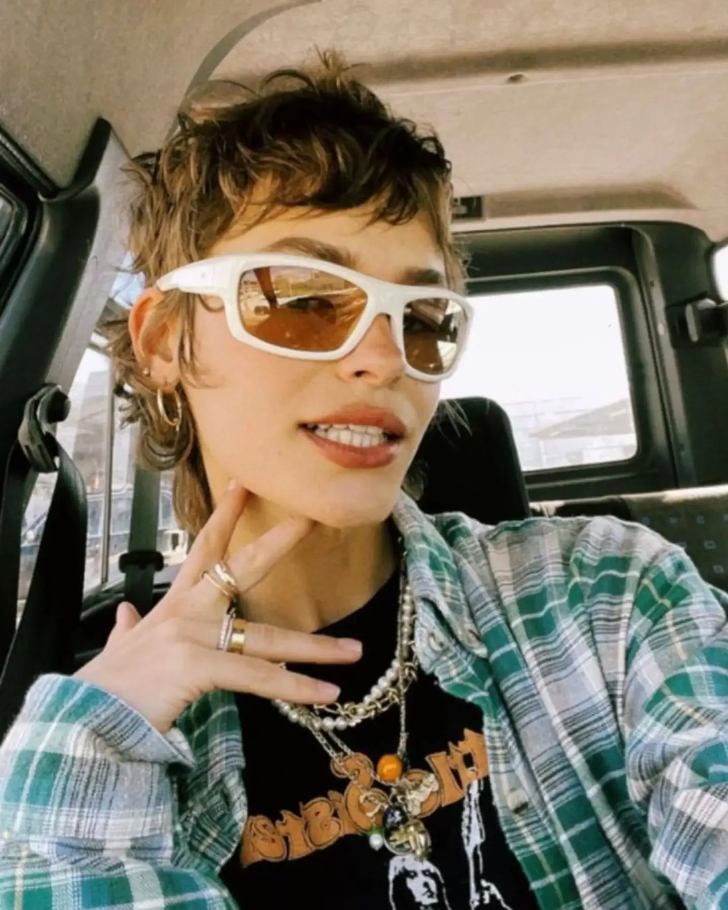 Spiky tousled layered pixie with short sides