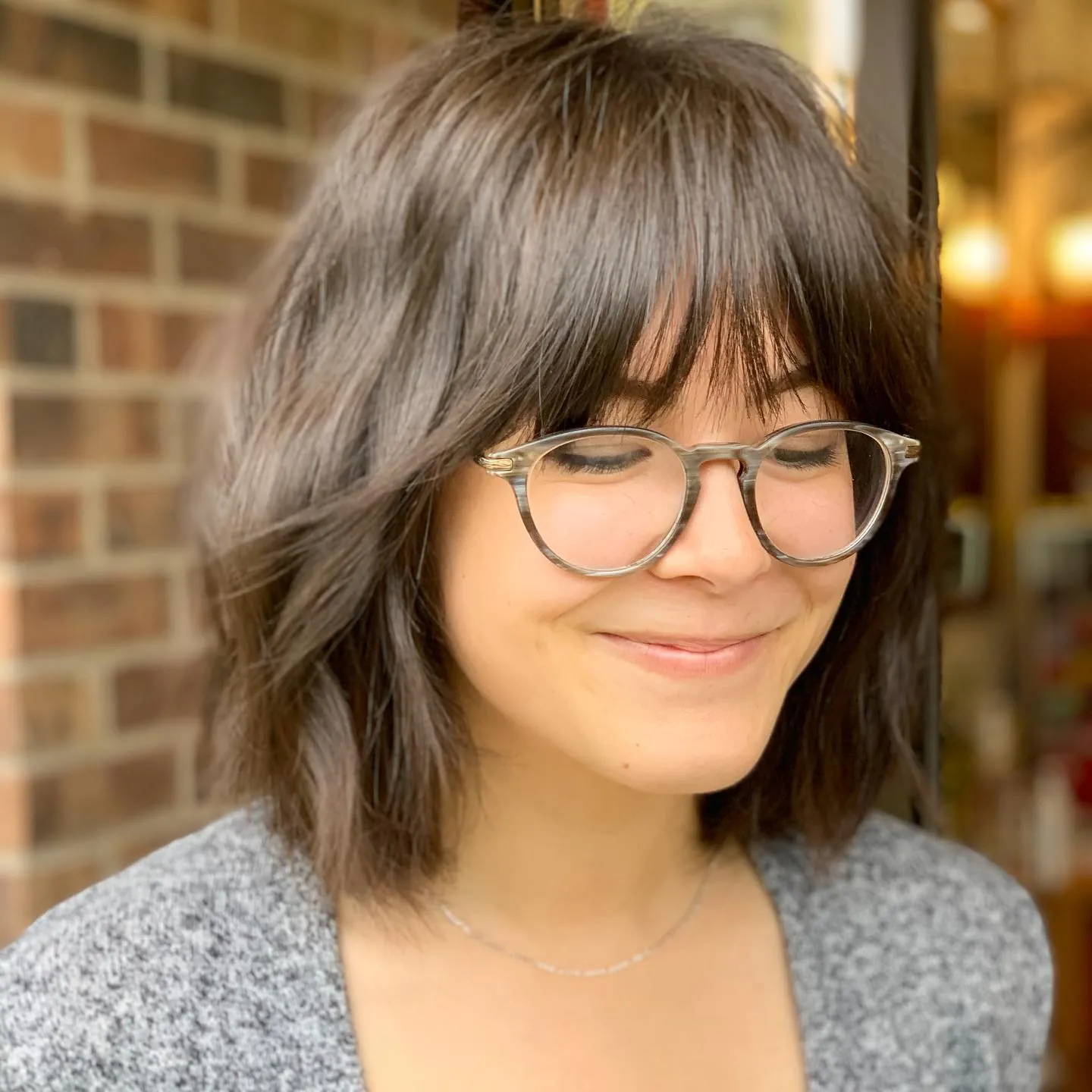 Choppy Fringe Lob
