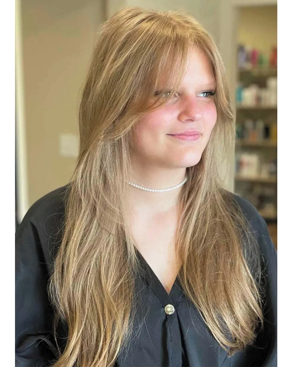 Long Blonde Face Layers
