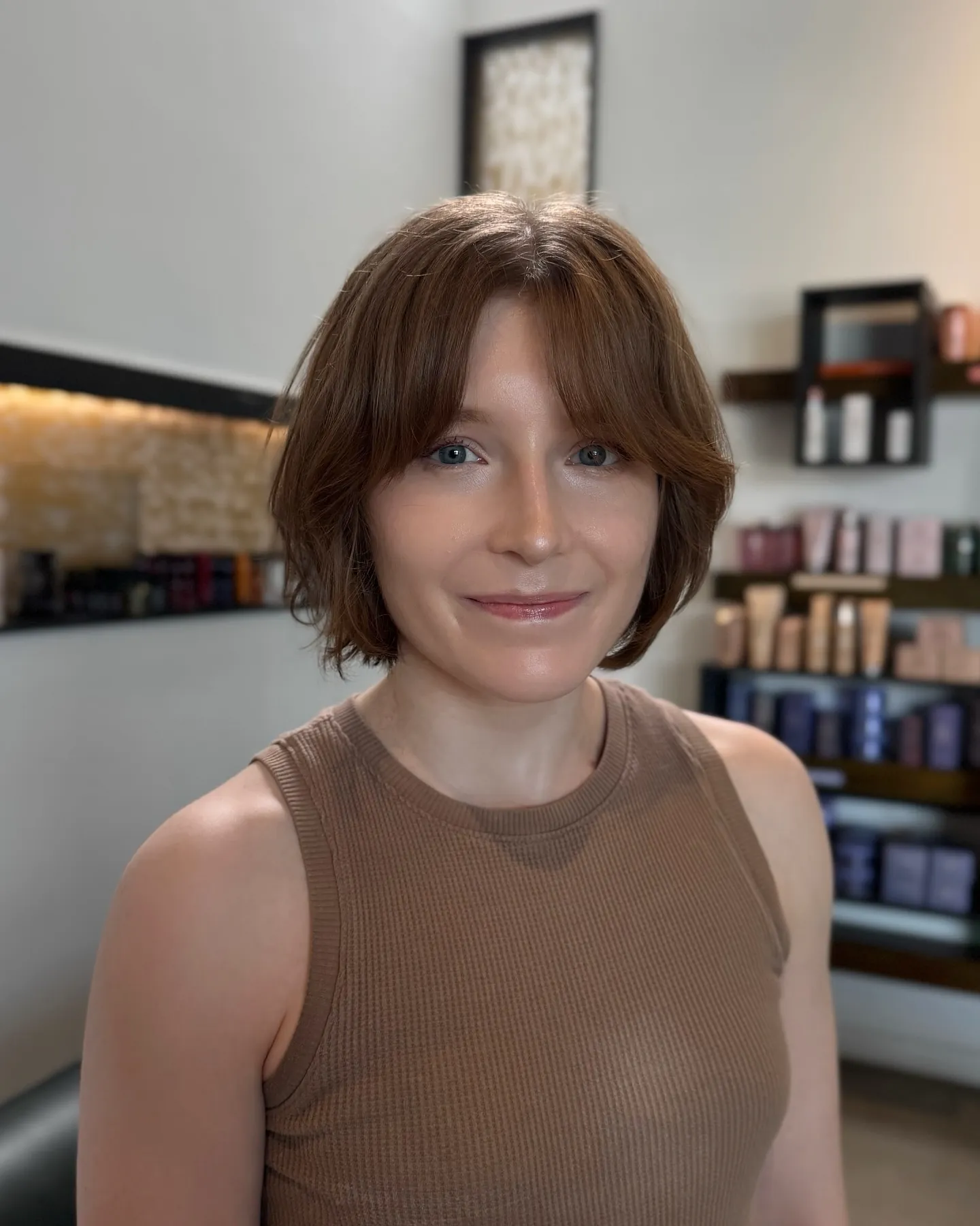 rounded micro bob haircut