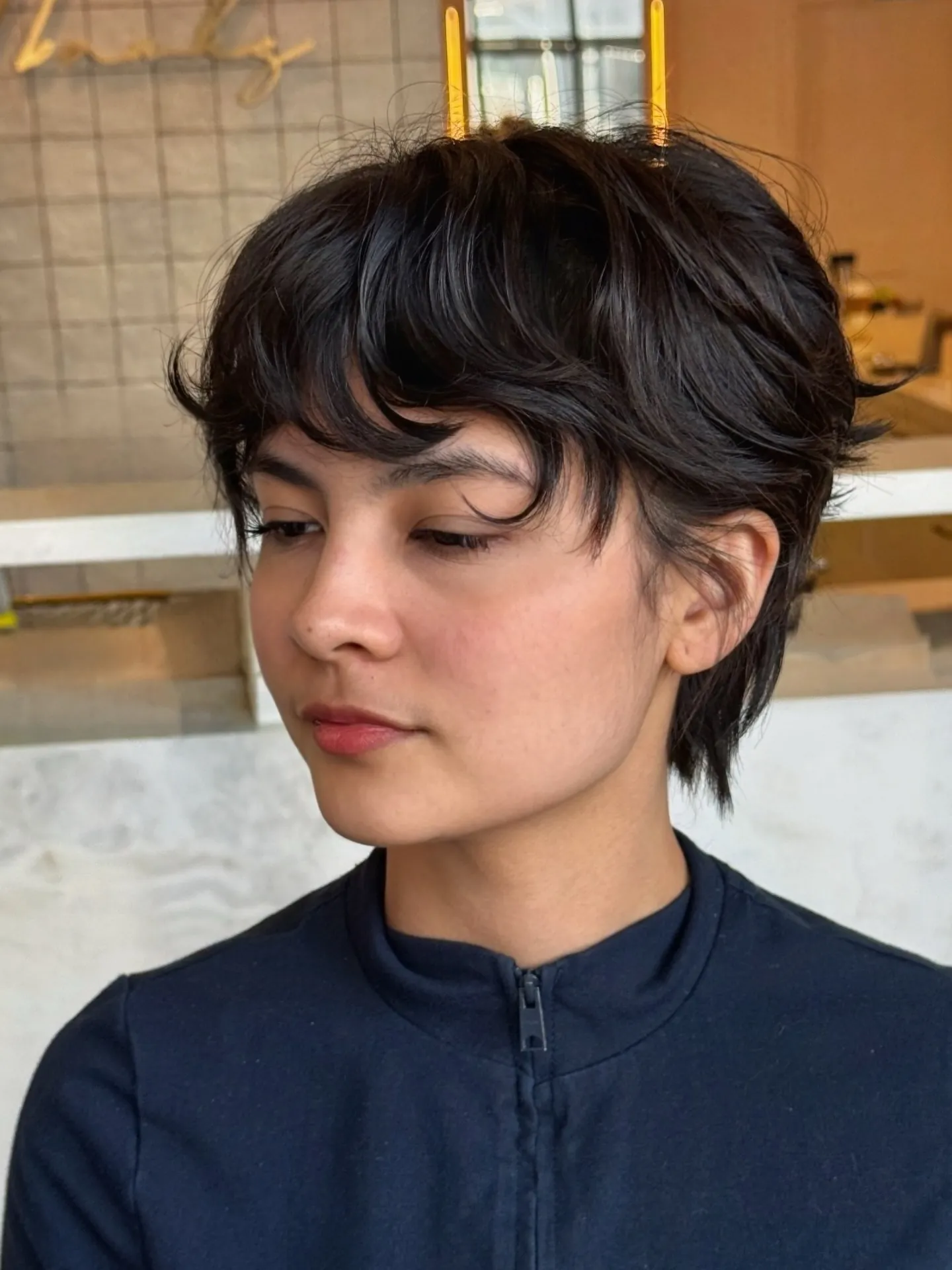 textured pixie bob haircut