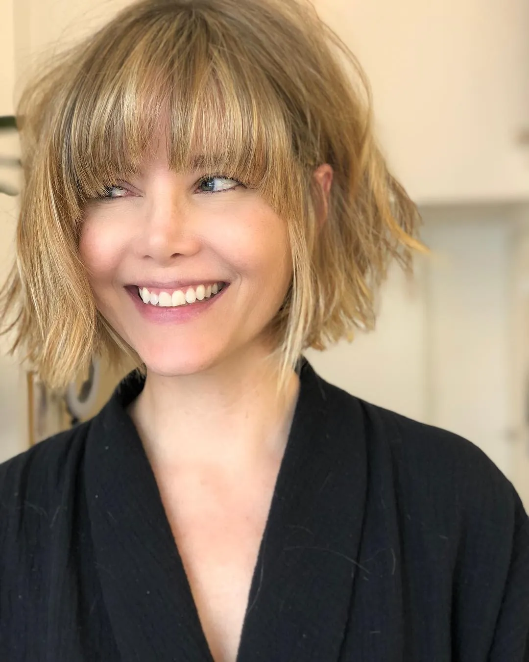 tousled french bob haircut