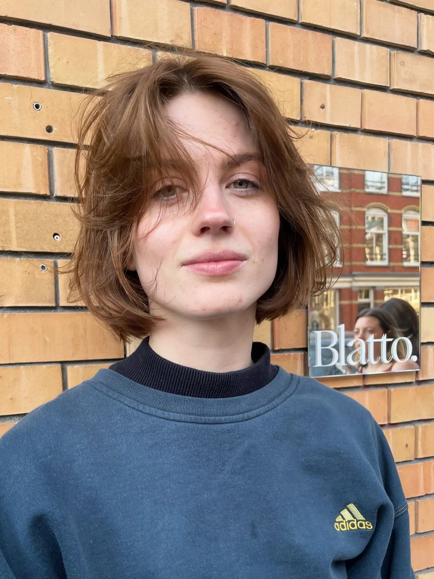 air-dried bob haircut