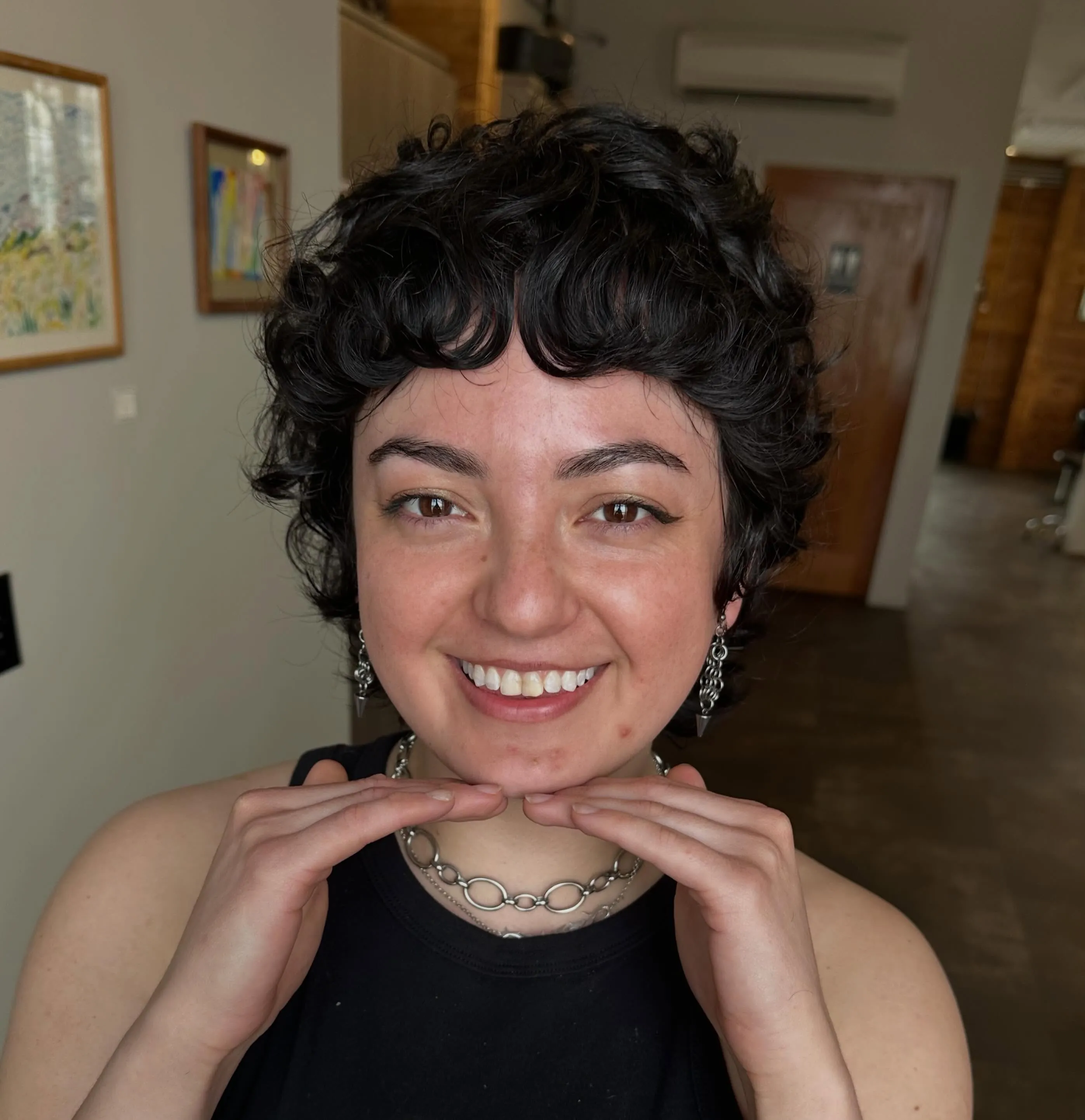 Curly Cropped Mixie