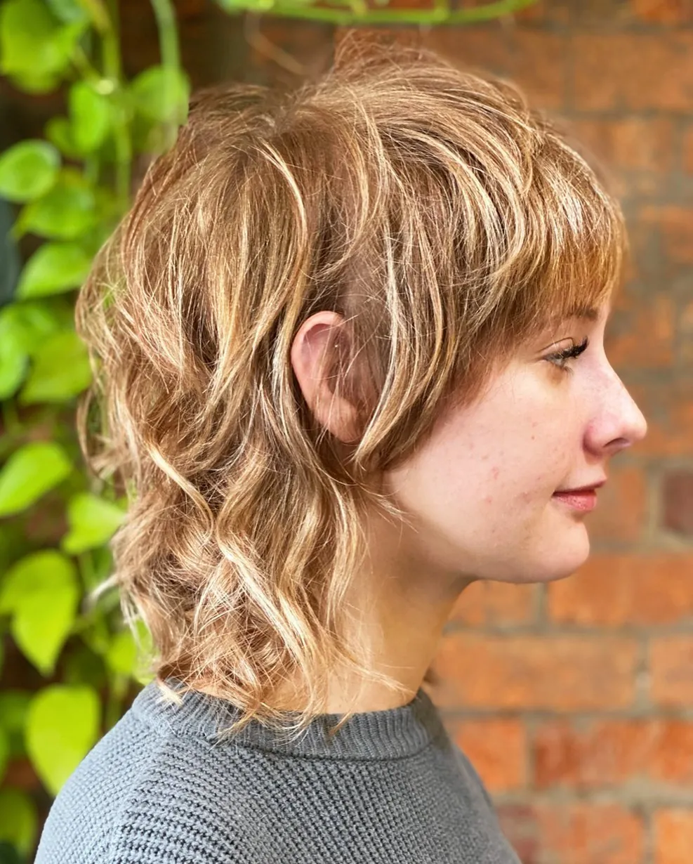 Wavy Mullet hairstyle