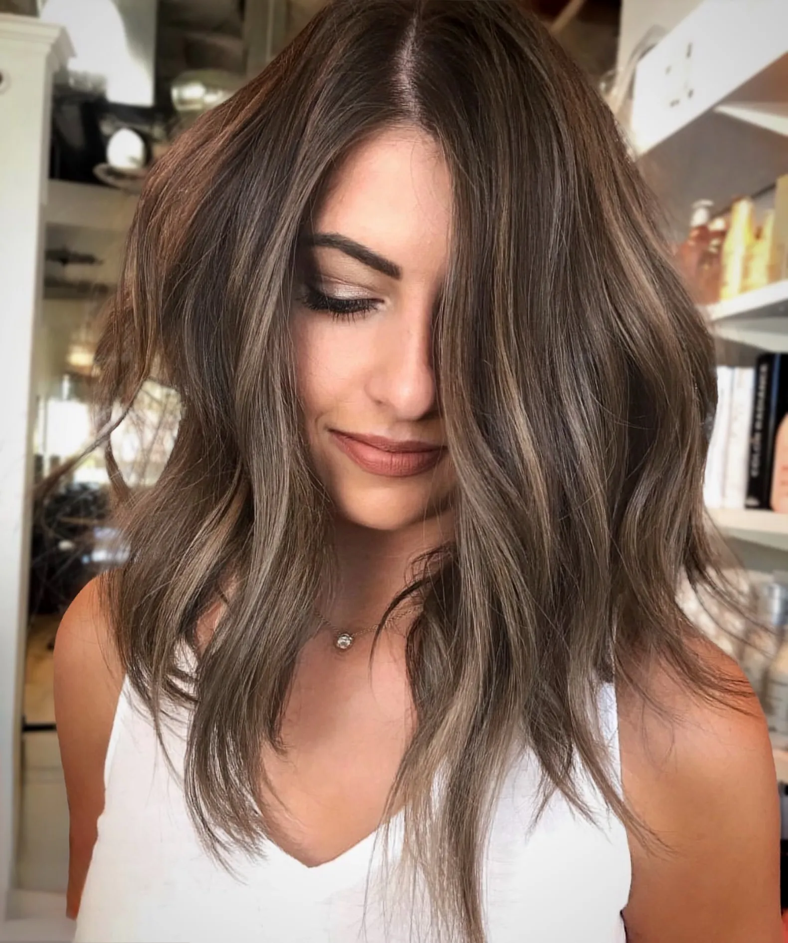 Textured Brunette Lob