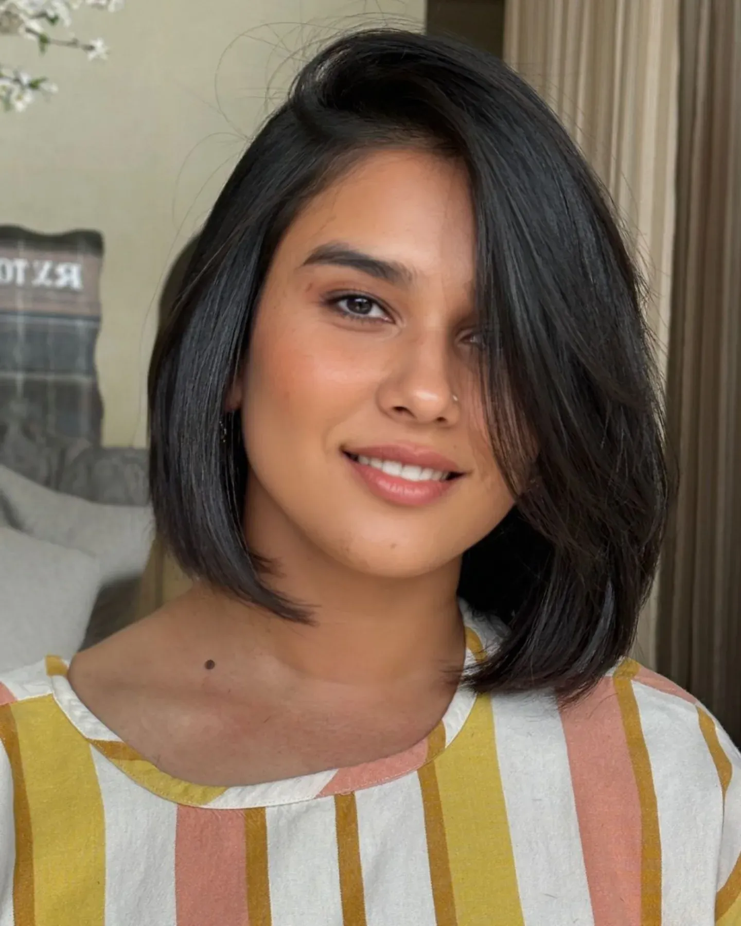 Side-Part Blunt Bob