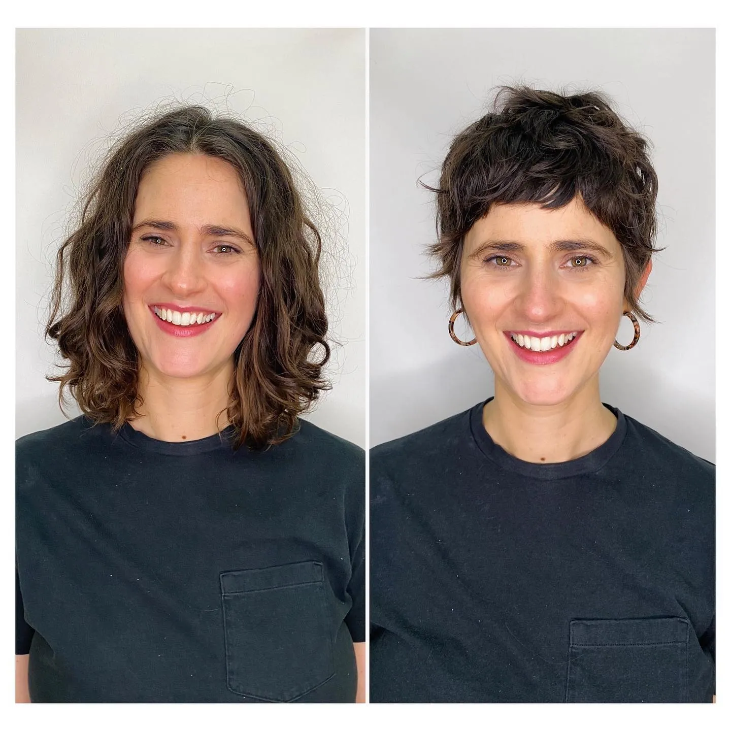 Curly Pixie Transformation