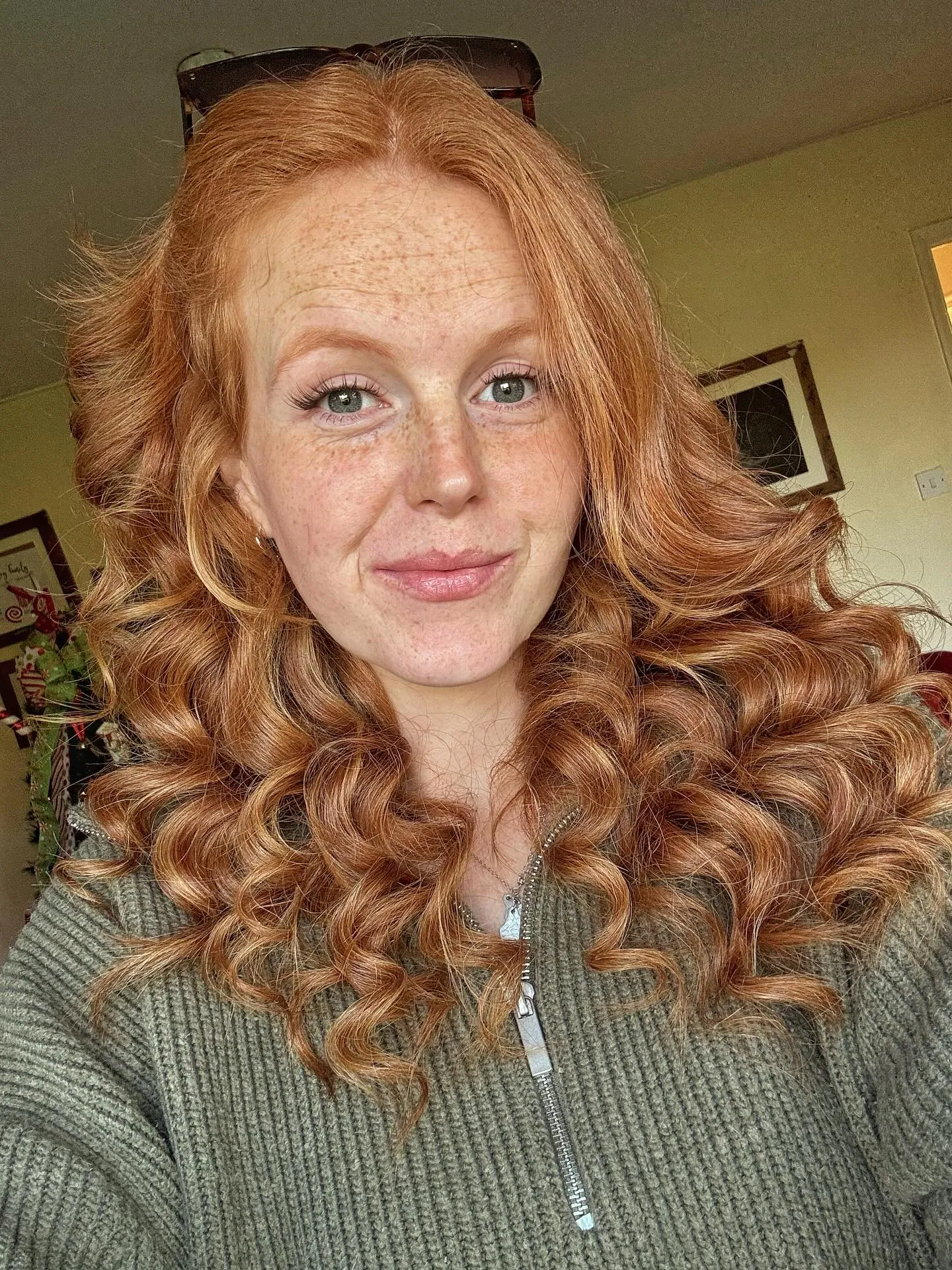 Defined Copper Curls