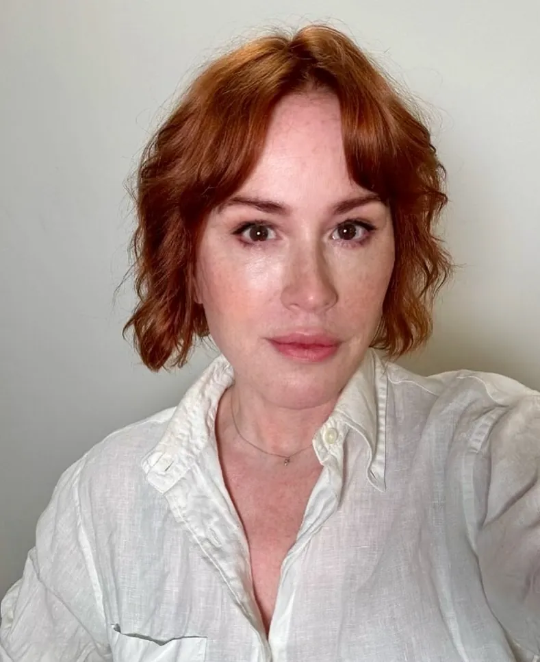 Tousled Auburn Bob