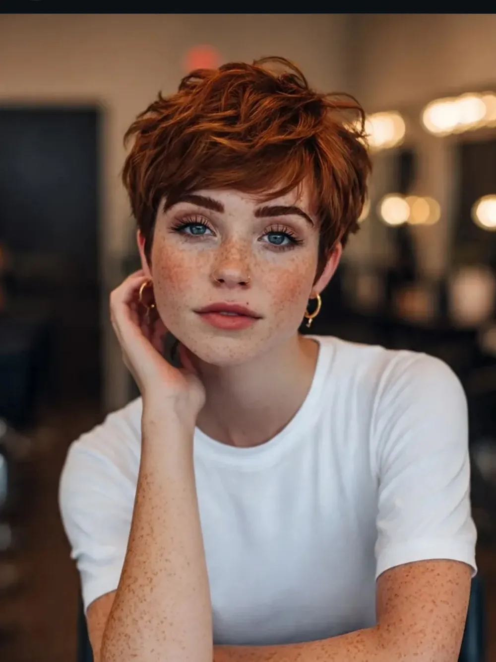 tousled layered pixie haircut