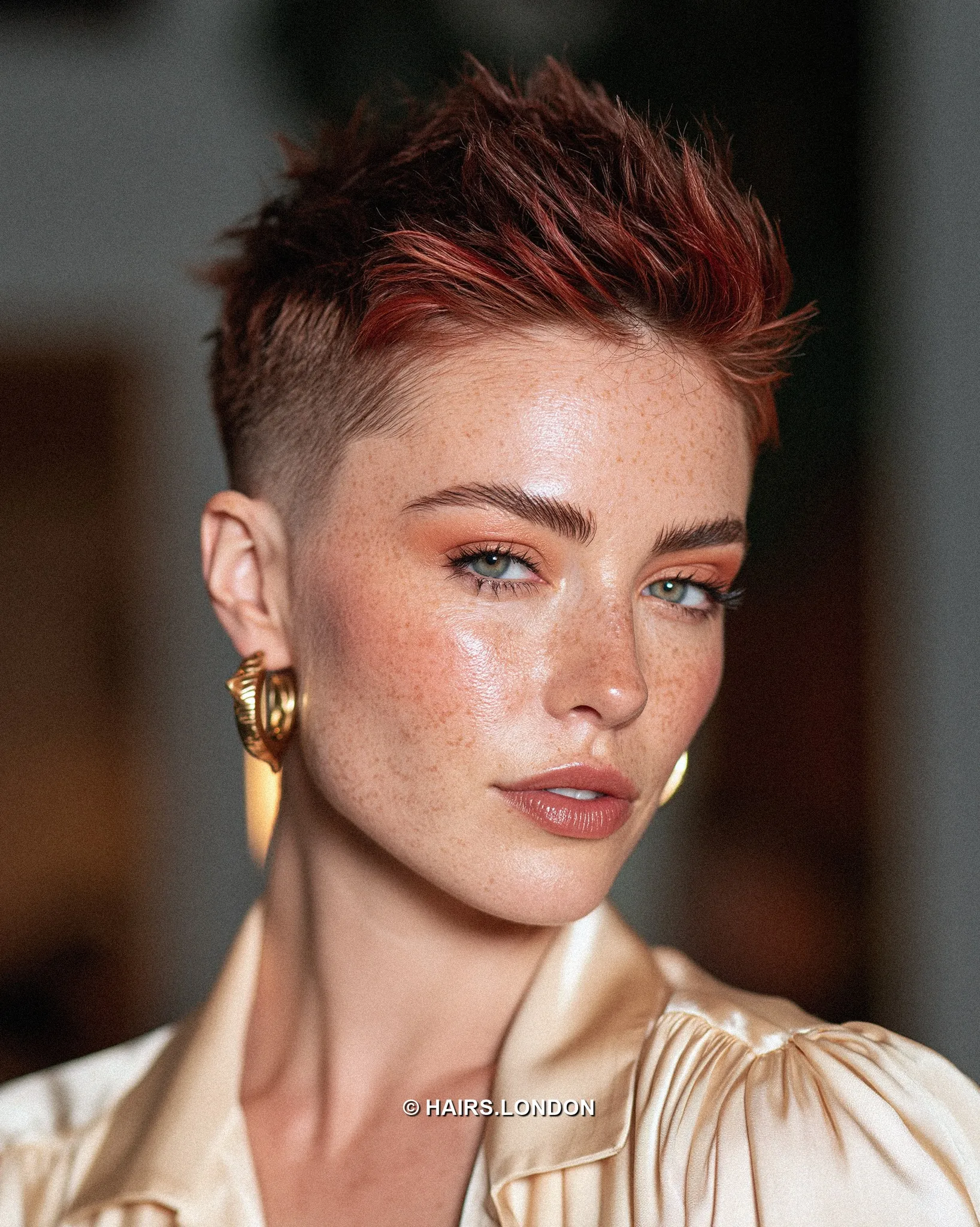 spiked undercut pixie haircut
