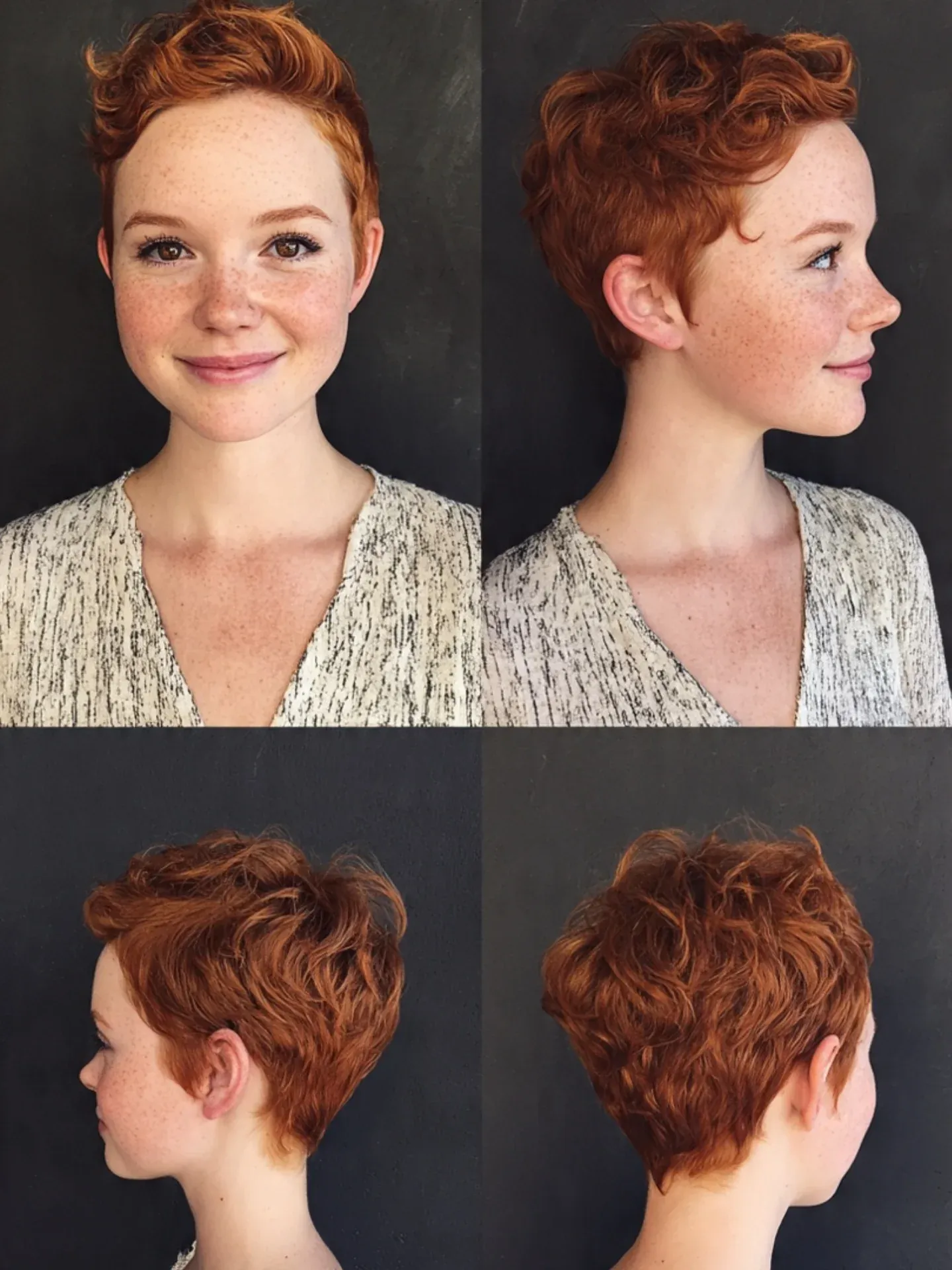 curly tapered pixie haircut