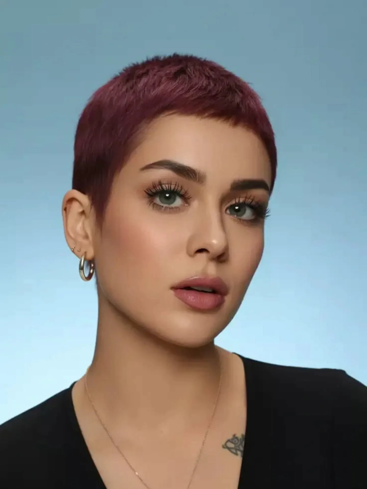 buzzed pixie crop haircut
