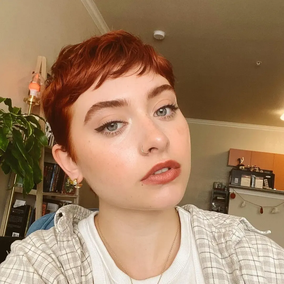 micro fringe crop haircut
