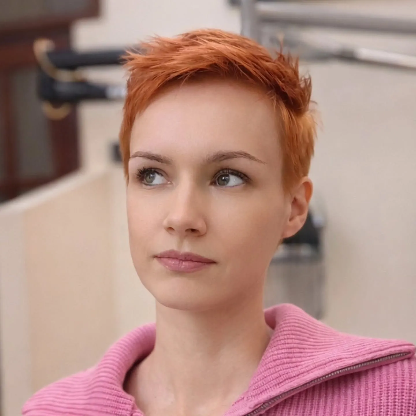 soft tapered pixie haircut