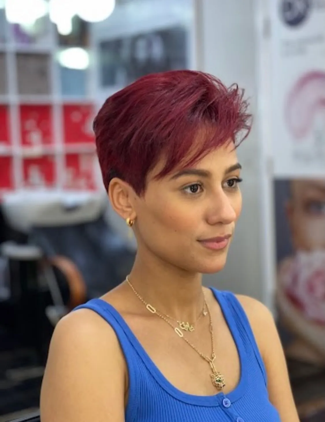 side-fringe pixie haircut
