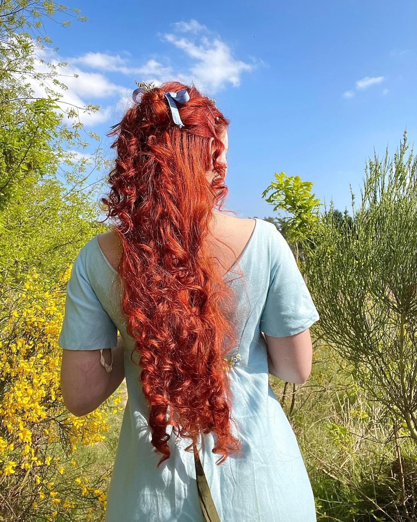 Long Gathered Curls