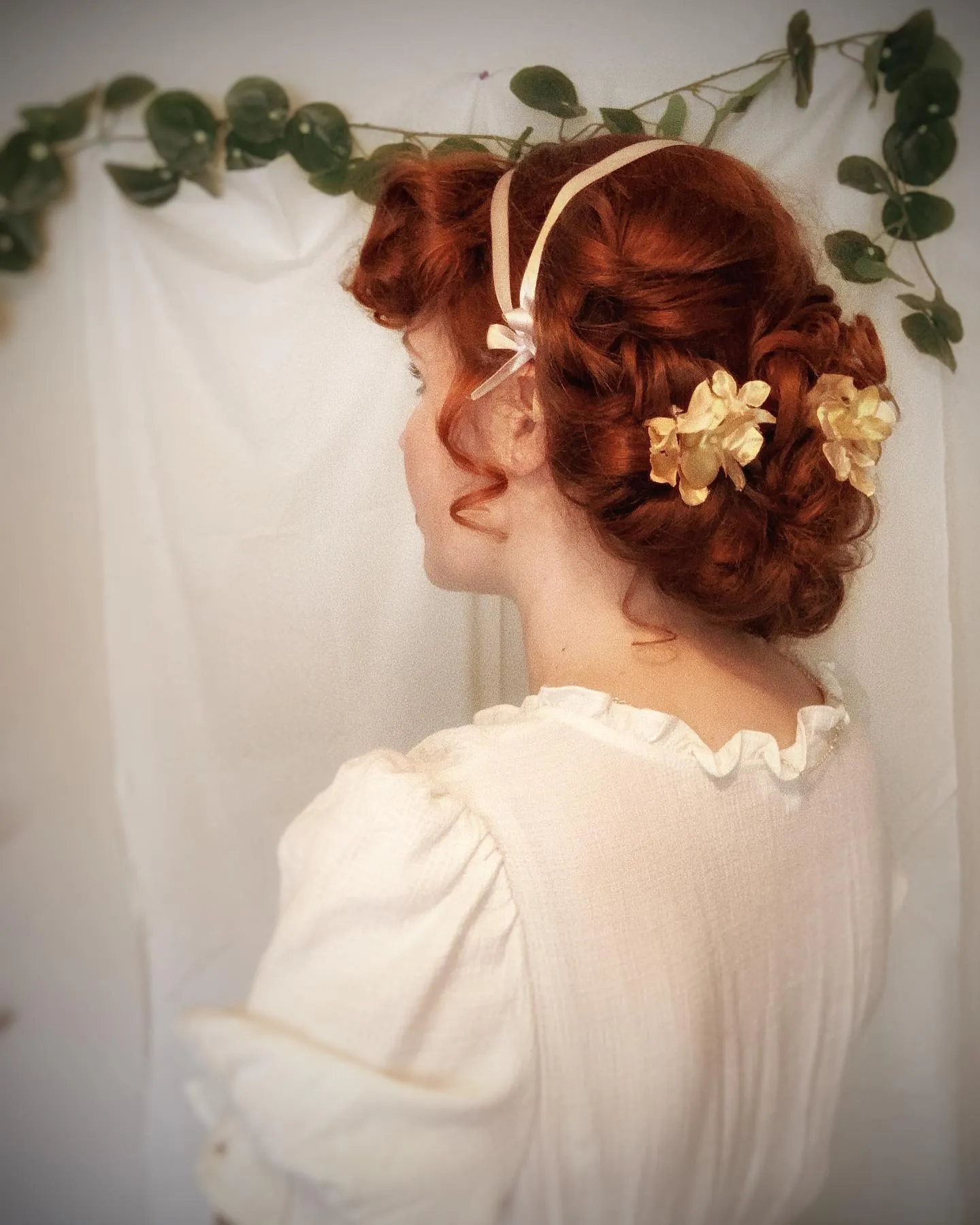 Floral Low Updo