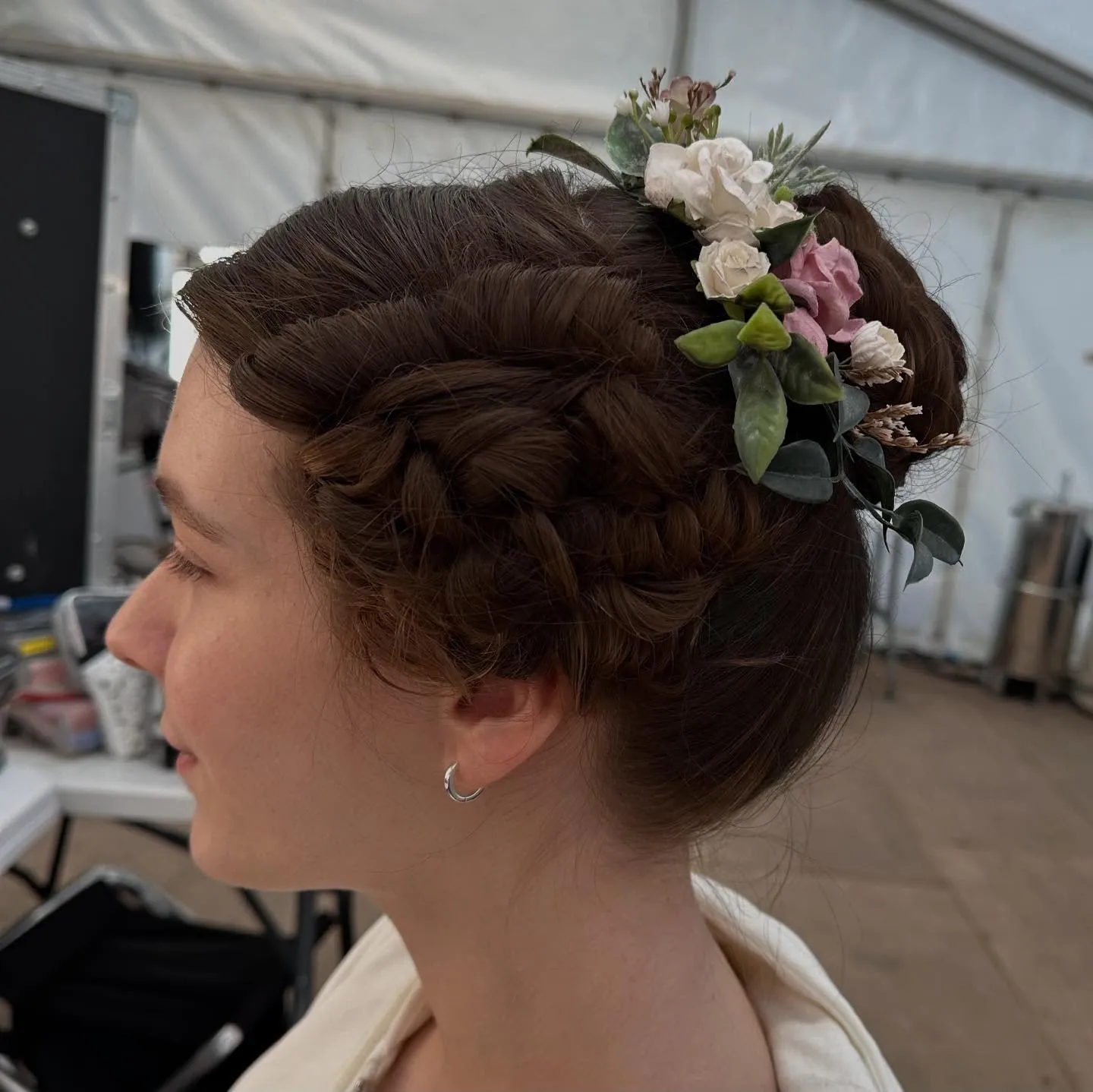 Braided Floral Updo