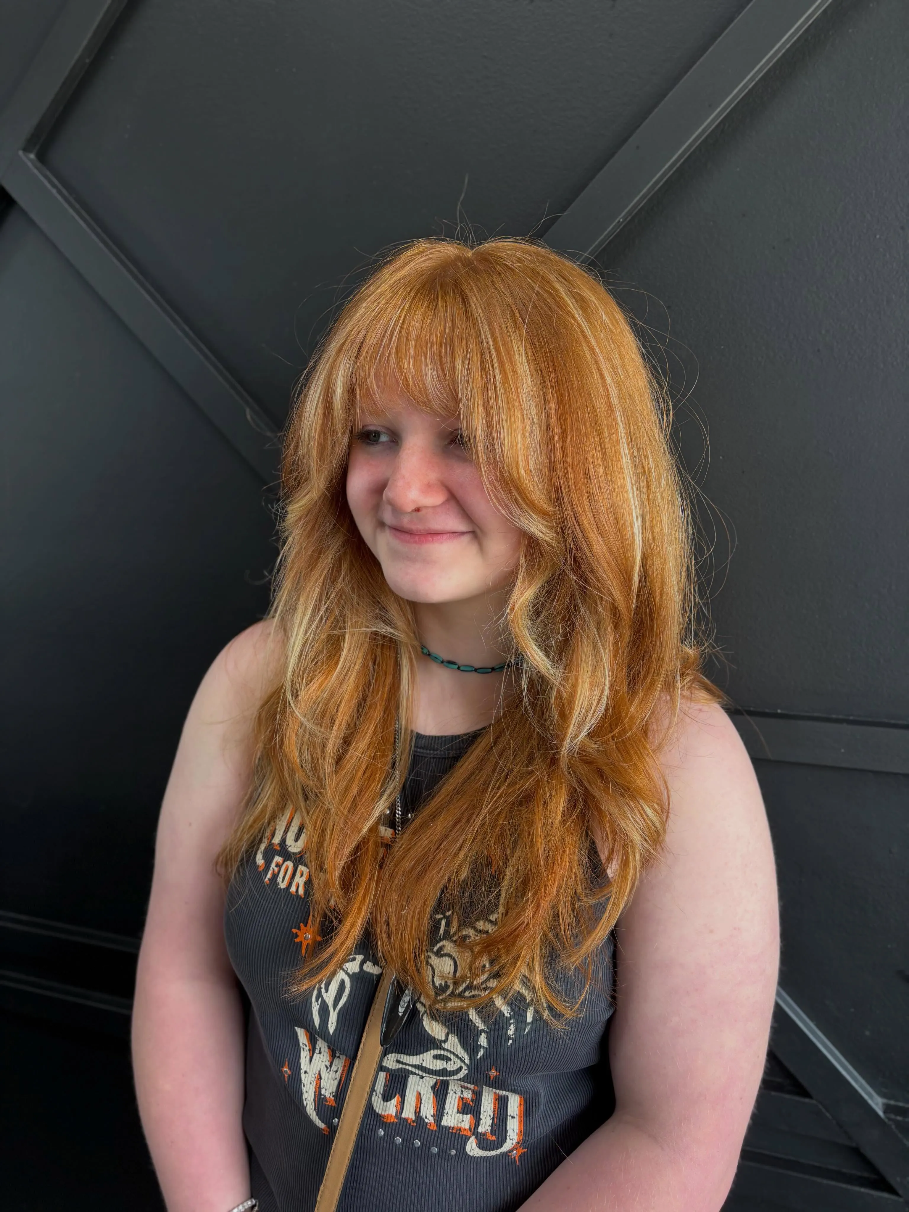 Copper Fringe Shag