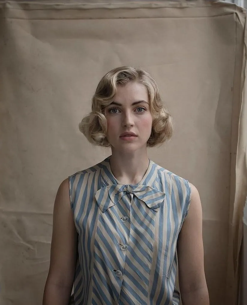 Big Feathered Blowout with 1980s-inspired volume