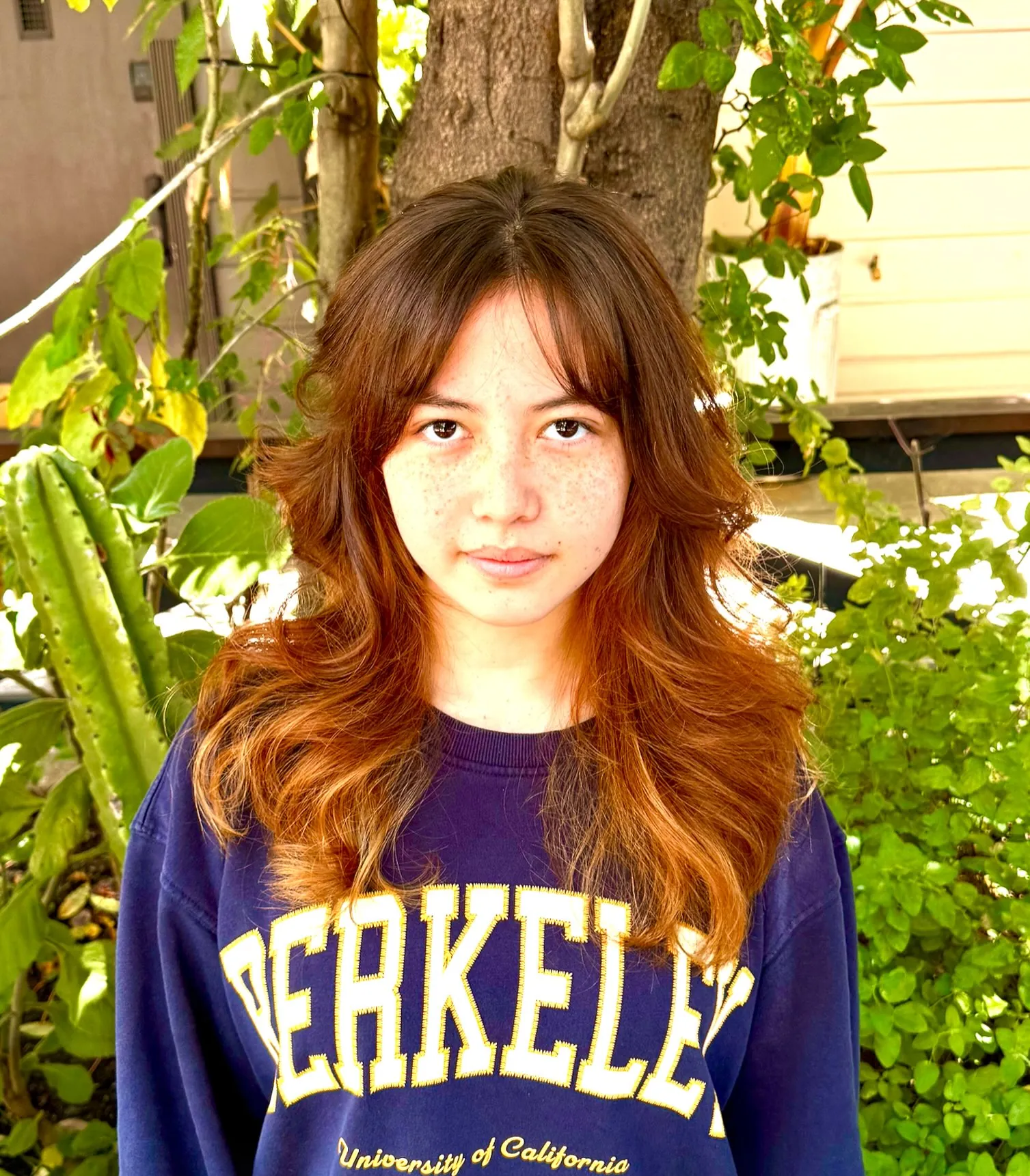Long Auburn Layers with 1990s-inspired layers