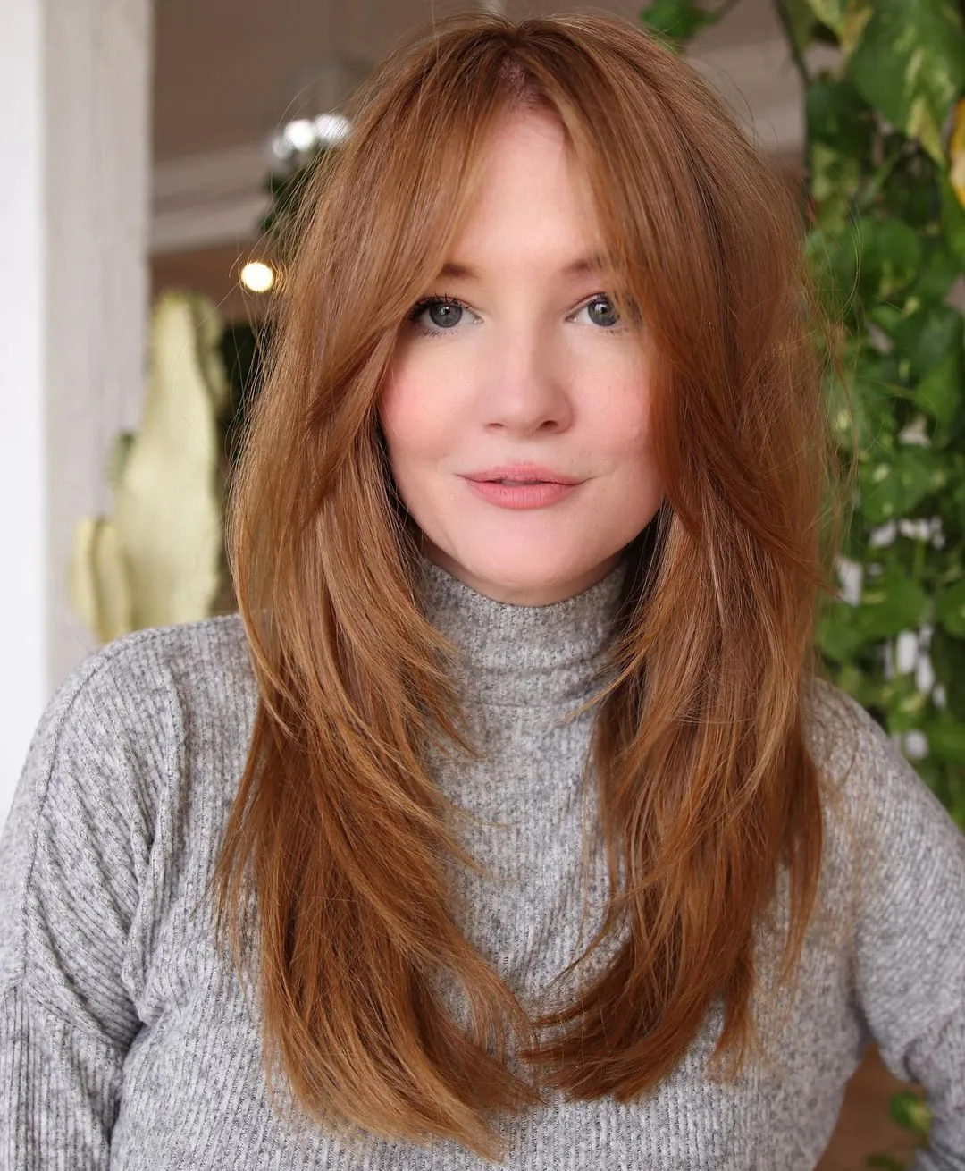Long Curtain Layers with 1990s-inspired layers