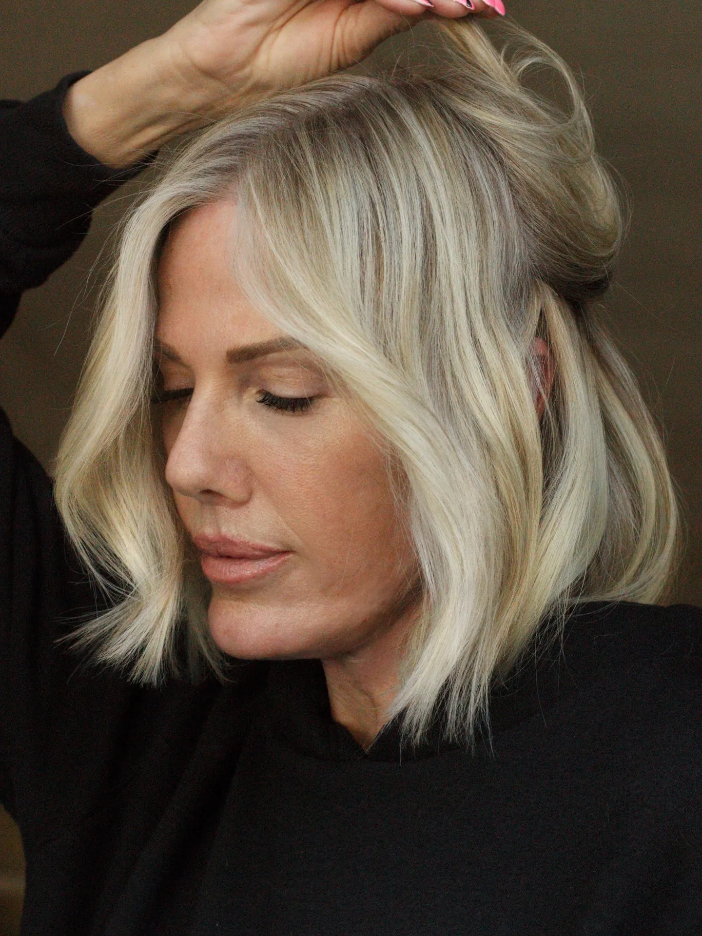 Wavy Blonde Lob
