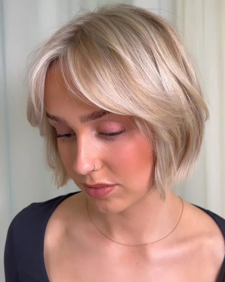 Piecey Blonde Bob