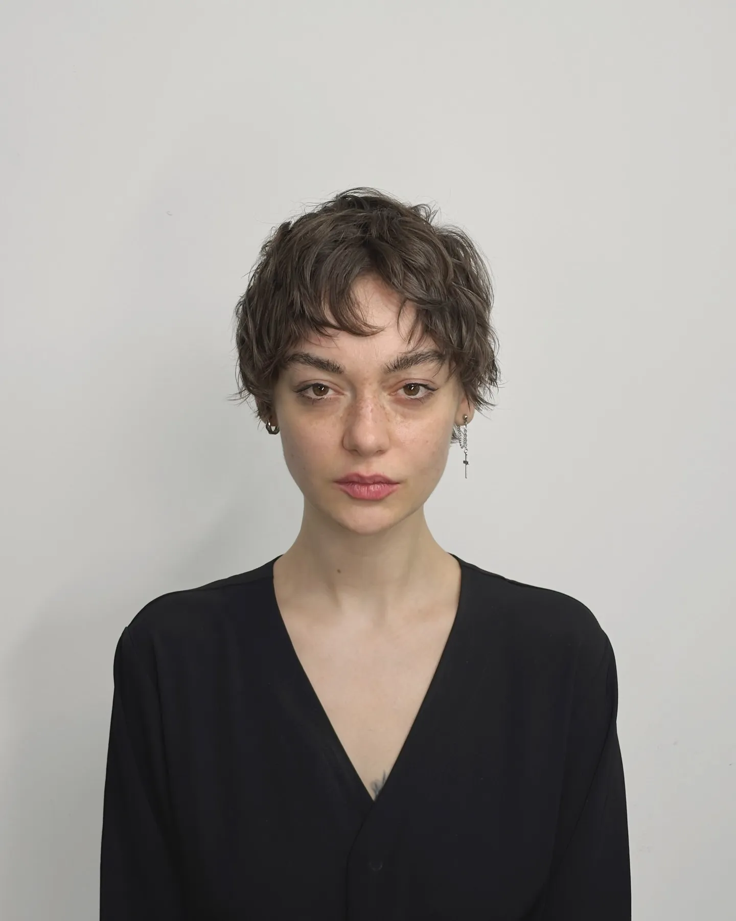 Textured Brunette Pixie