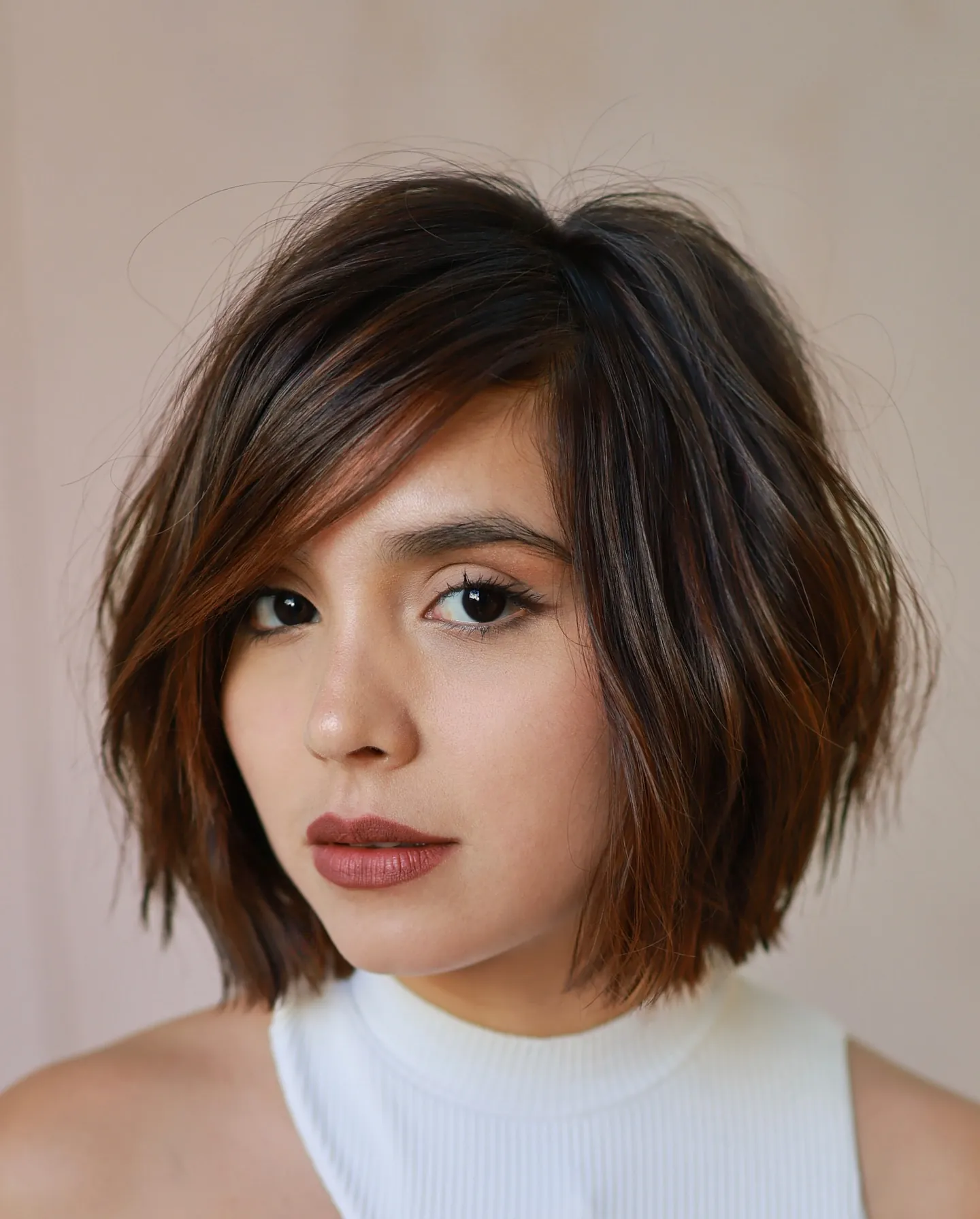 Side-Swept Angled Bob