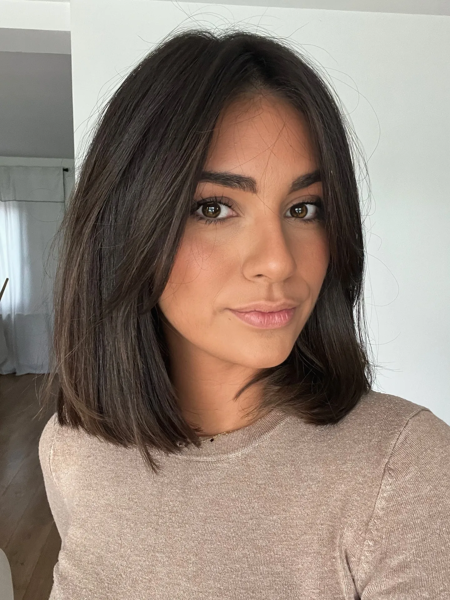 Sleek Brunette Lob