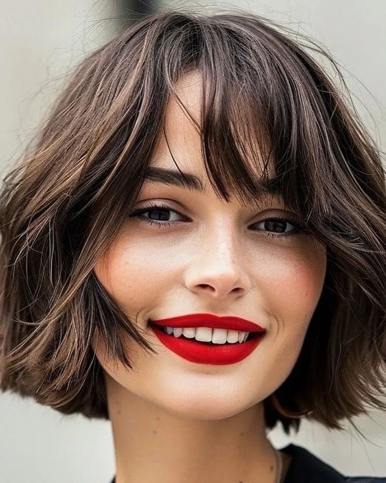 Tousled Wispy Bob