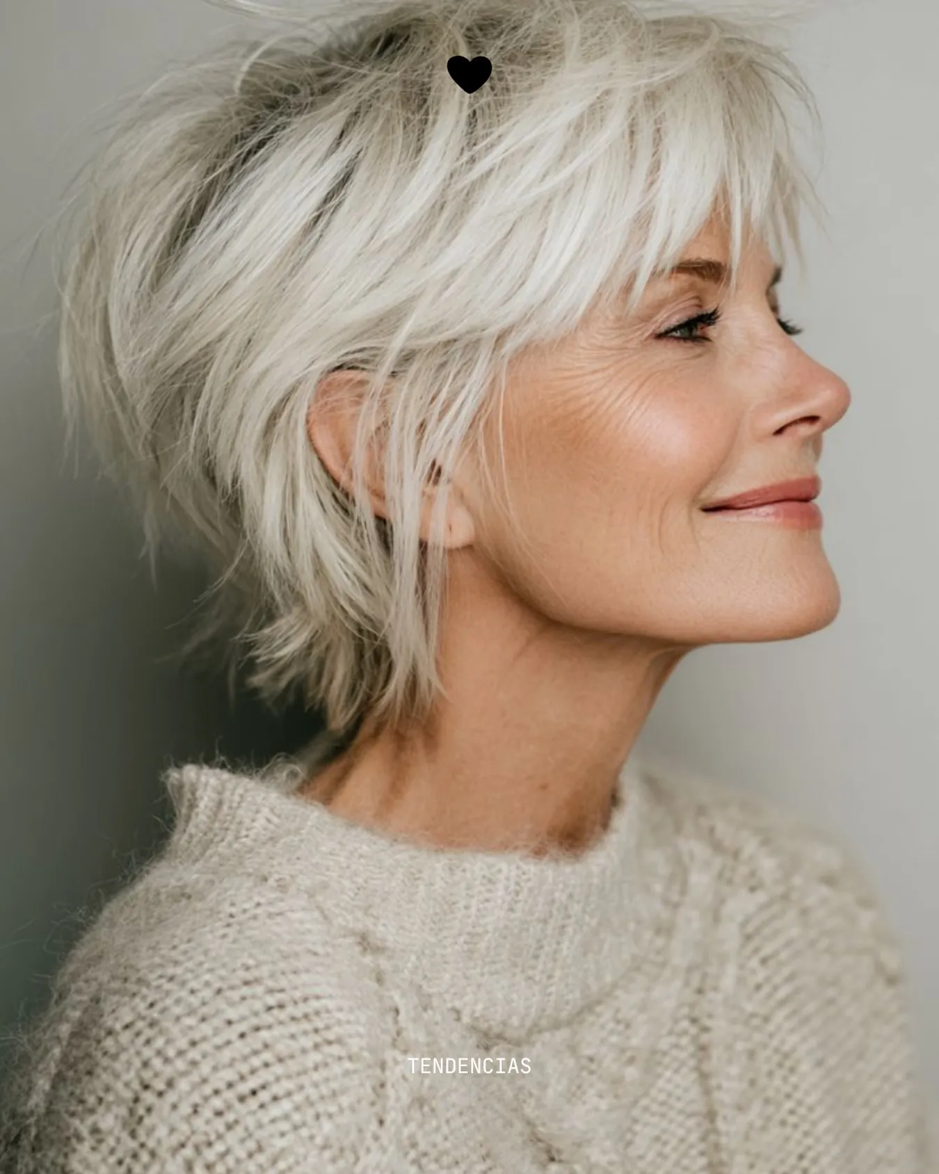 Tousled White Pixie
