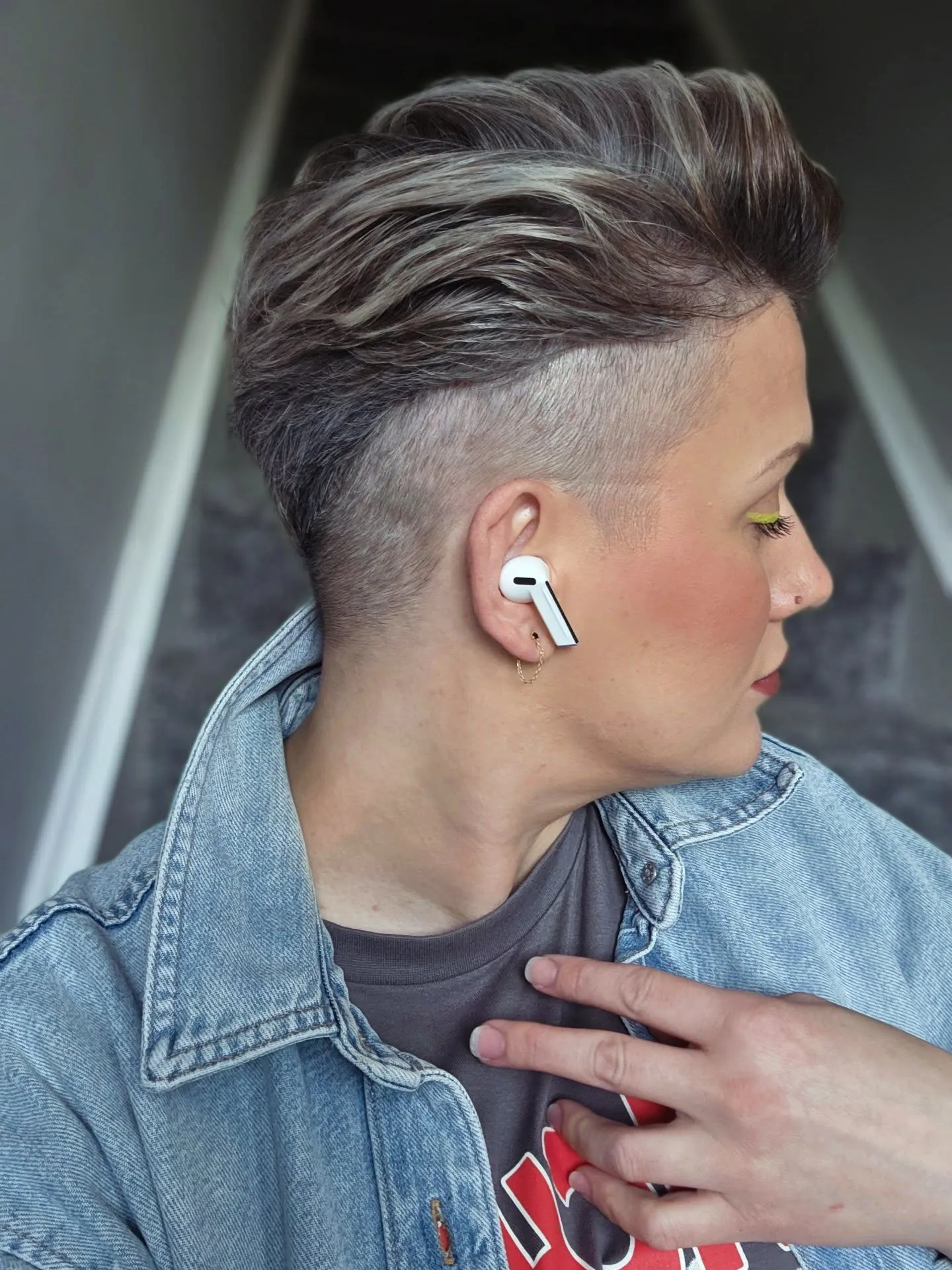 Undercut Silver Pixie