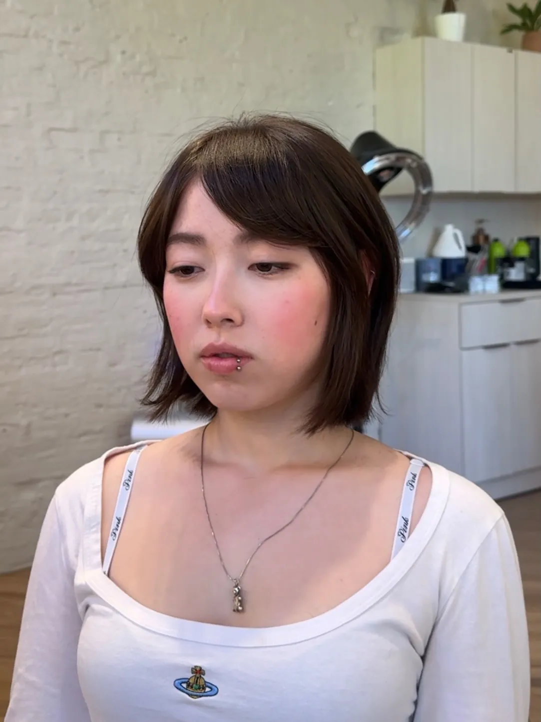 Short Blonde Side Bangs