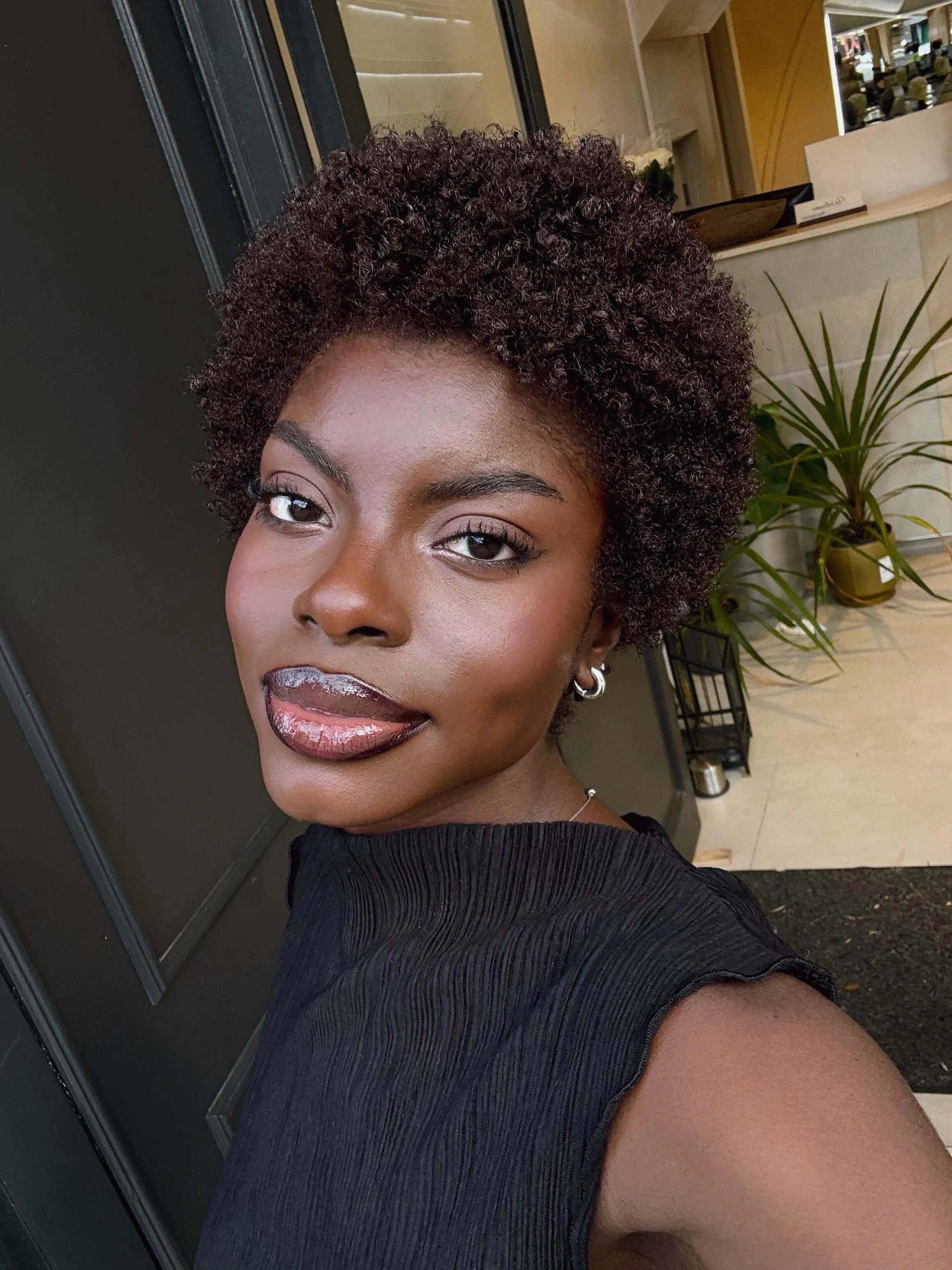 short side part style