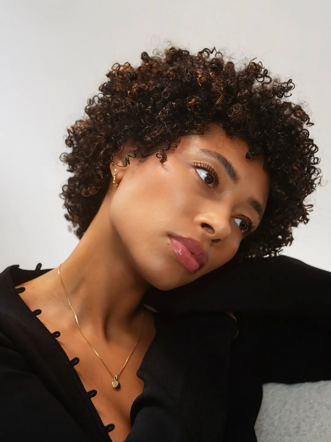 curly tapered pixie