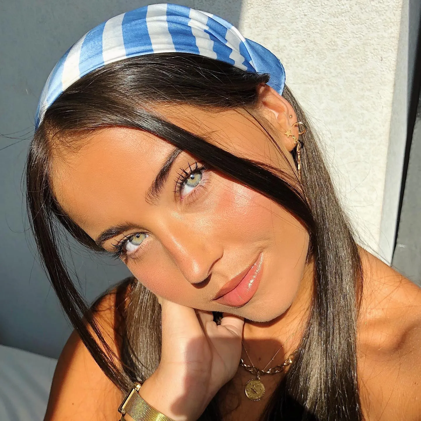 Gingham Headband Bob