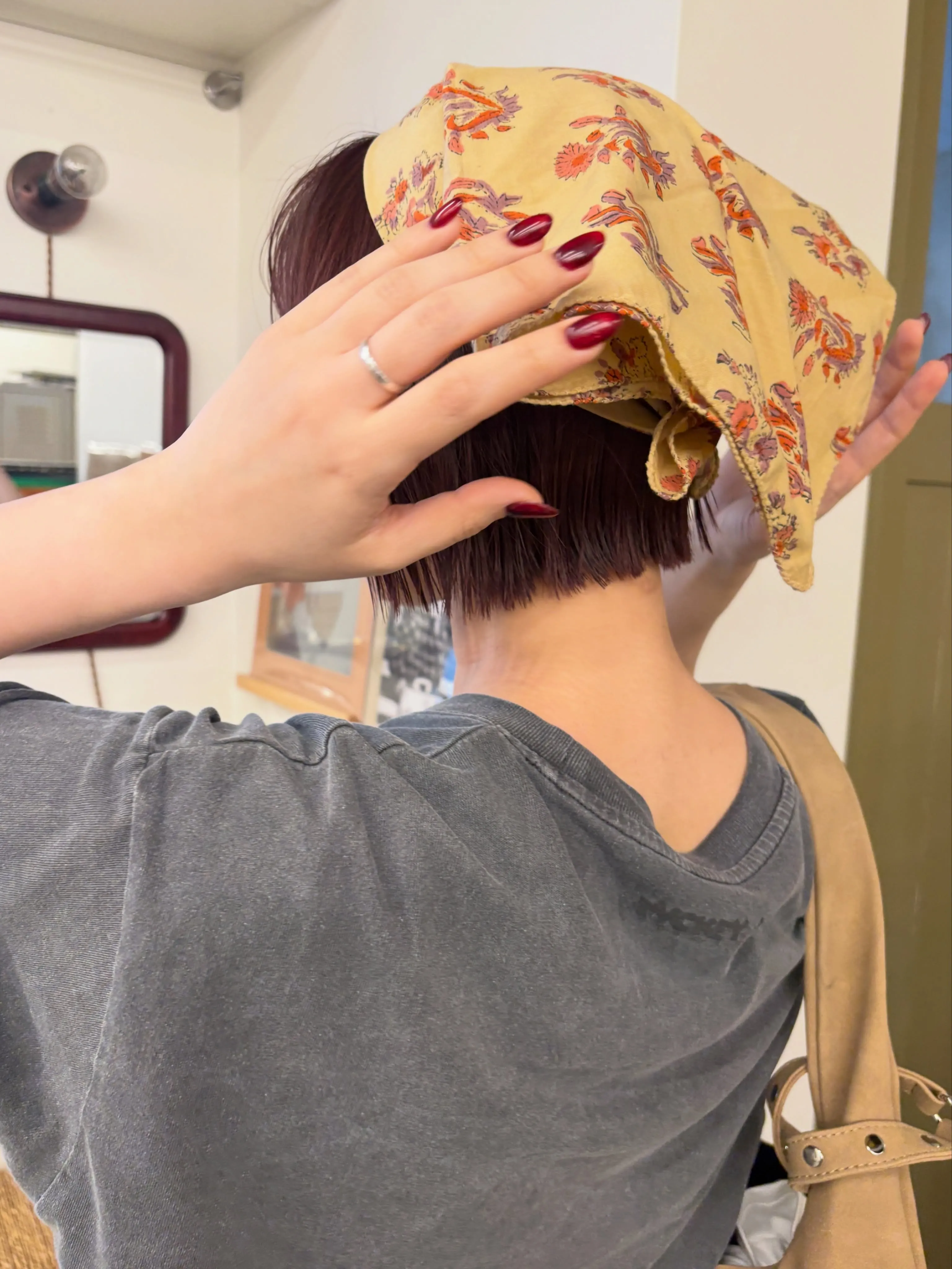 Printed Headscarf Bob