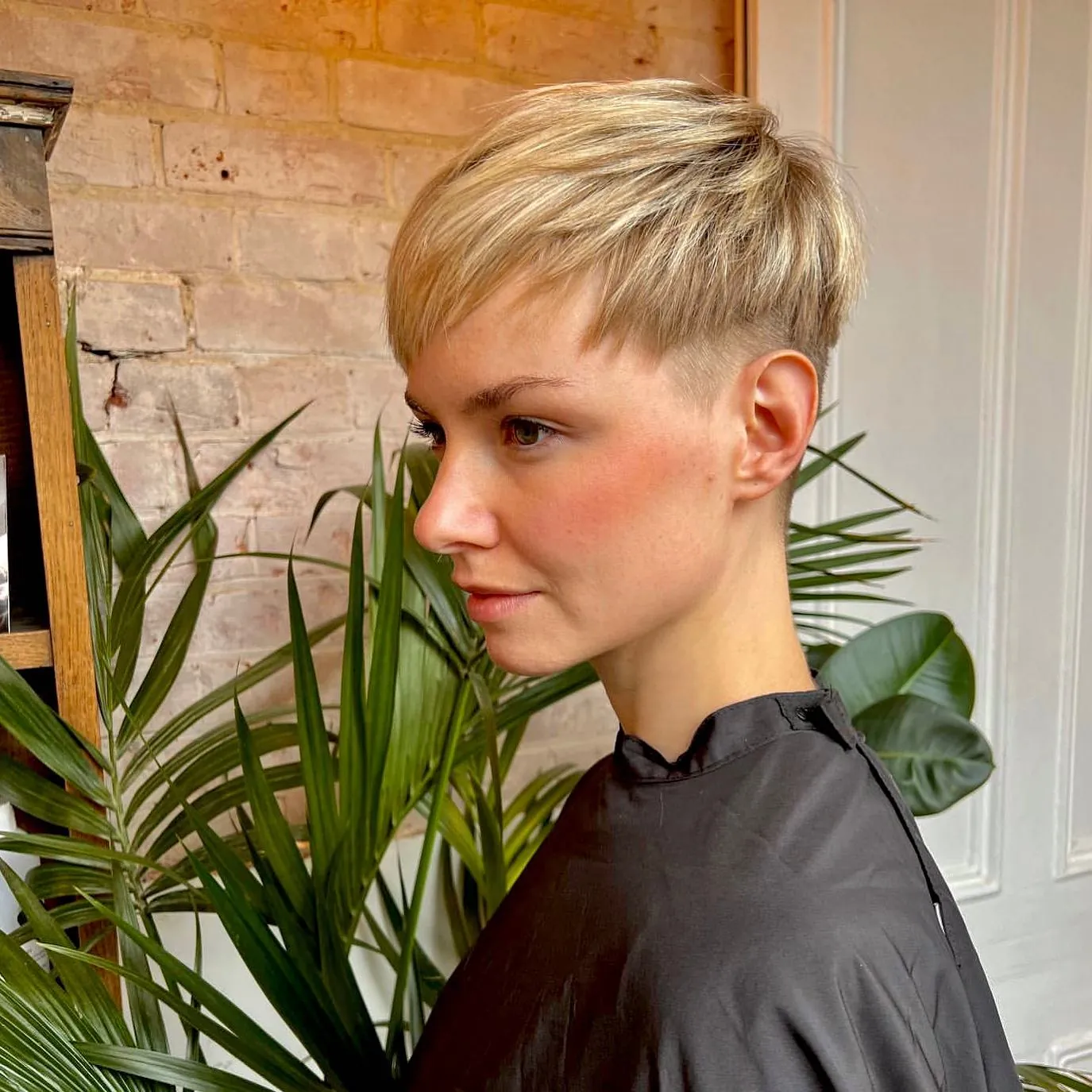 feathered undercut pixie short hairstyle